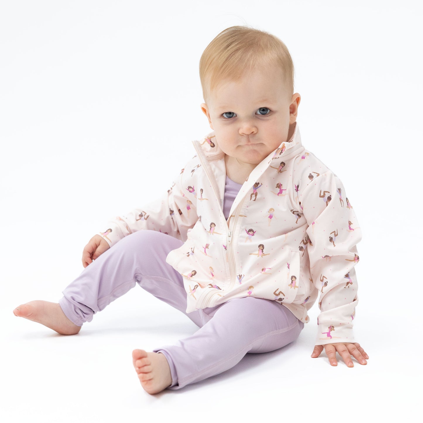 Tiny Tumblers Activewear - Mock Neck Active Jacket