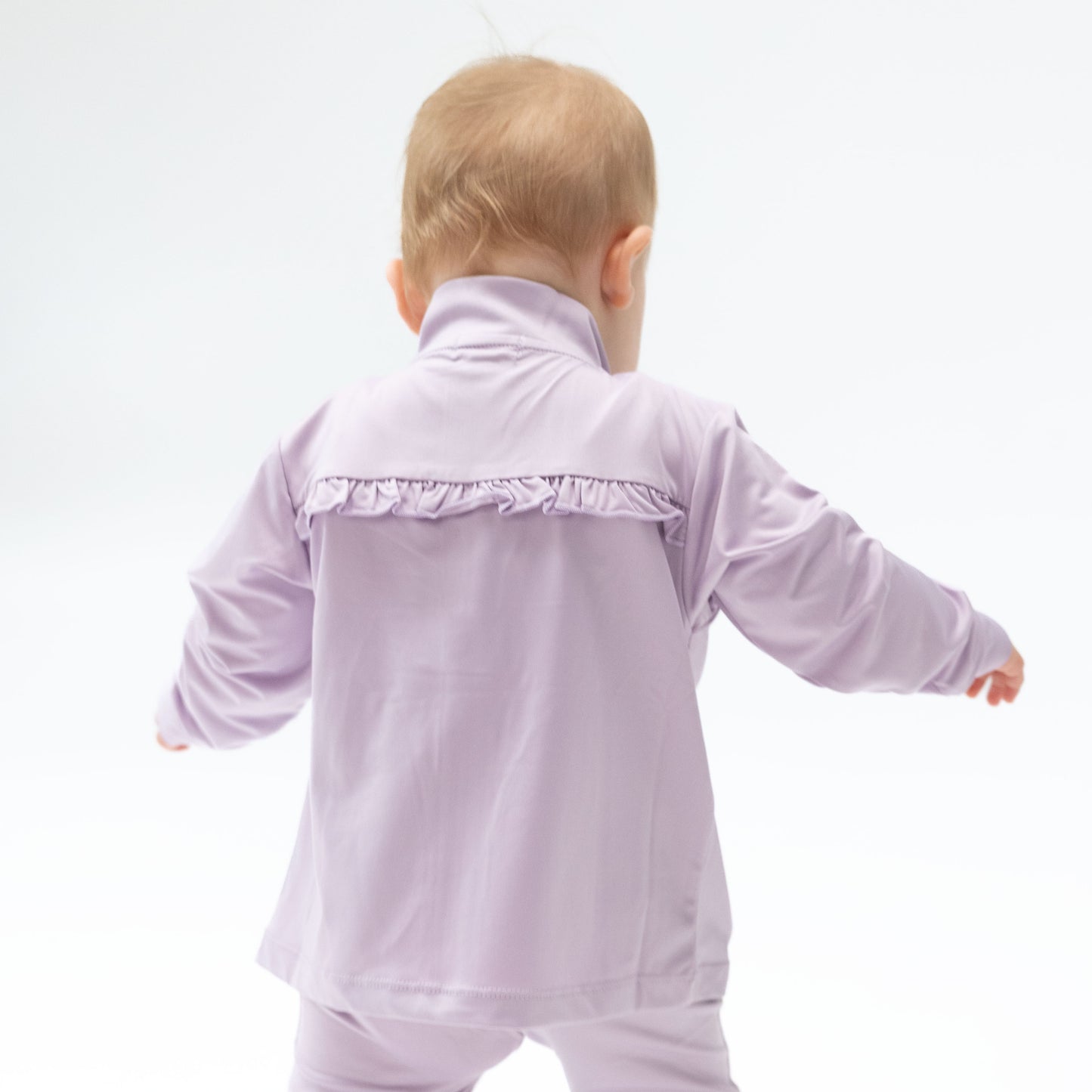 Tiny Tumblers Activewear Lilac - Mock Neck Active Jacket