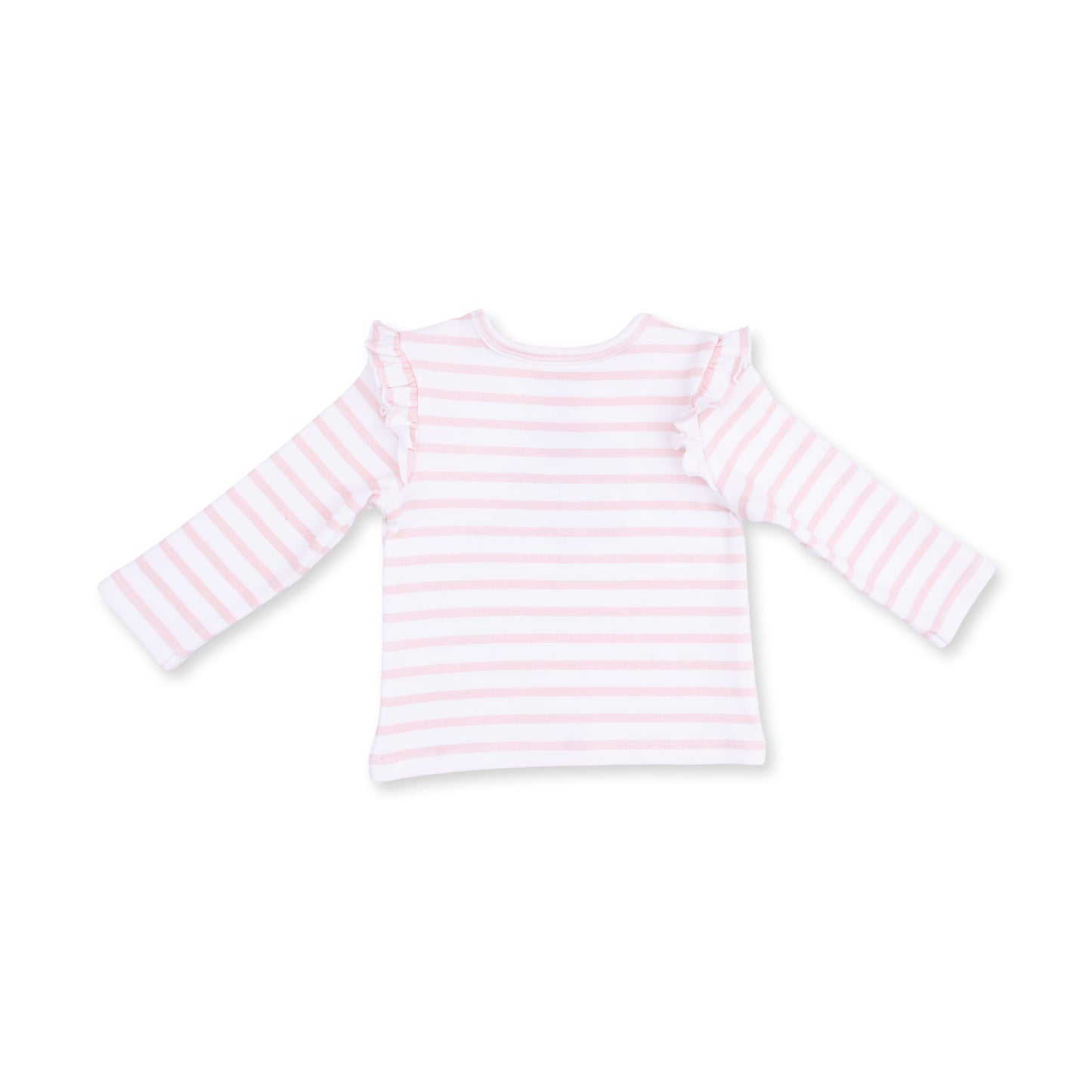 Football Helmets Pink - Long Sleeve Ruffle Tee Helmet