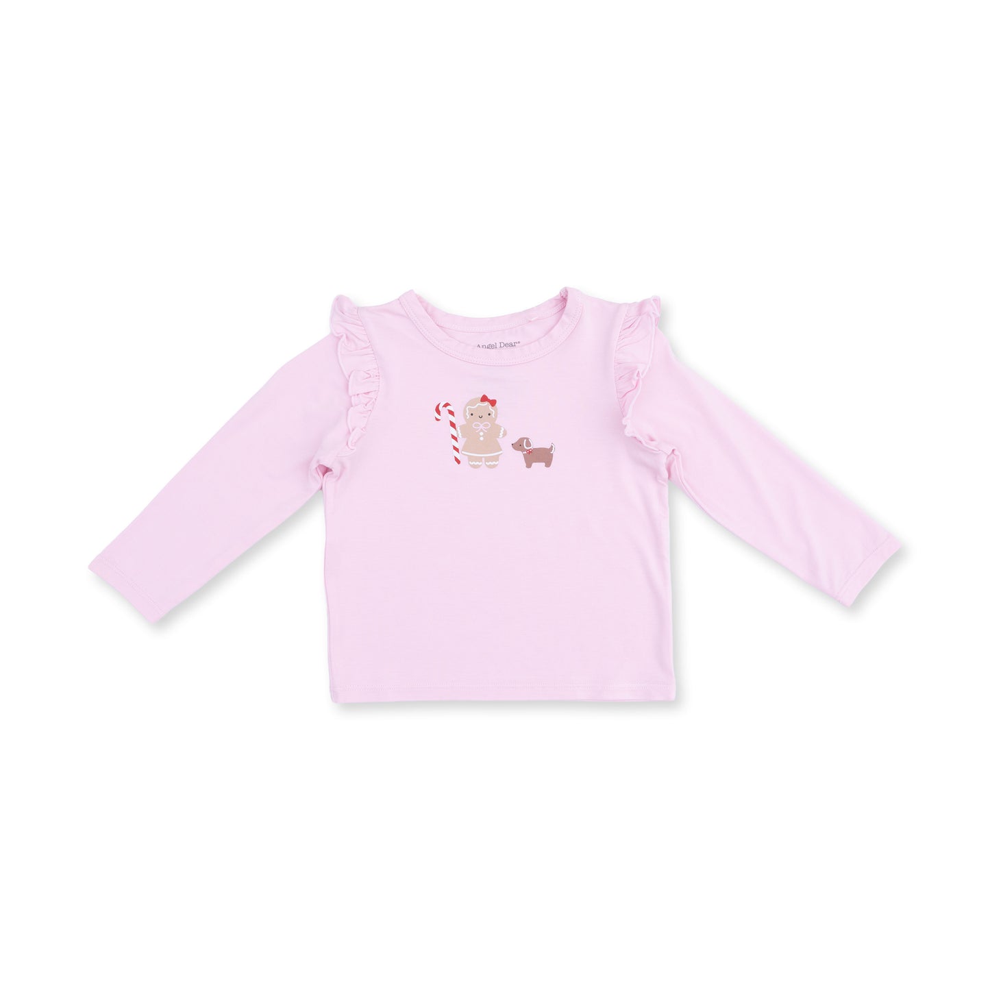 Gingerbread - Long Sleeve Ruffle Tee