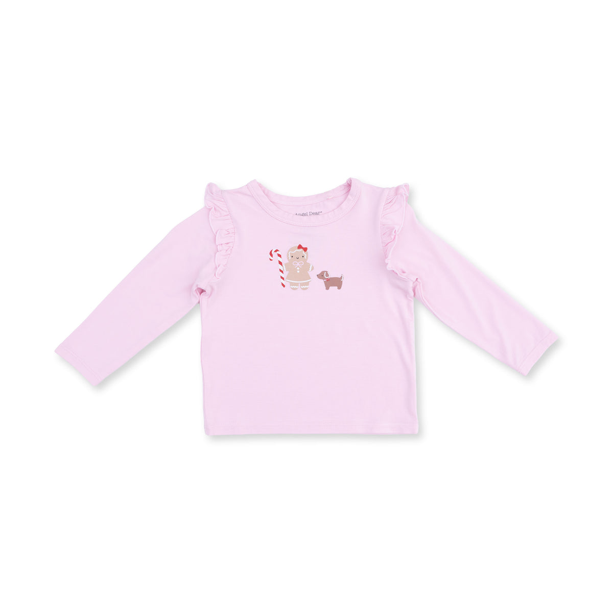 Gingerbread - Long Sleeve Ruffle Tee
