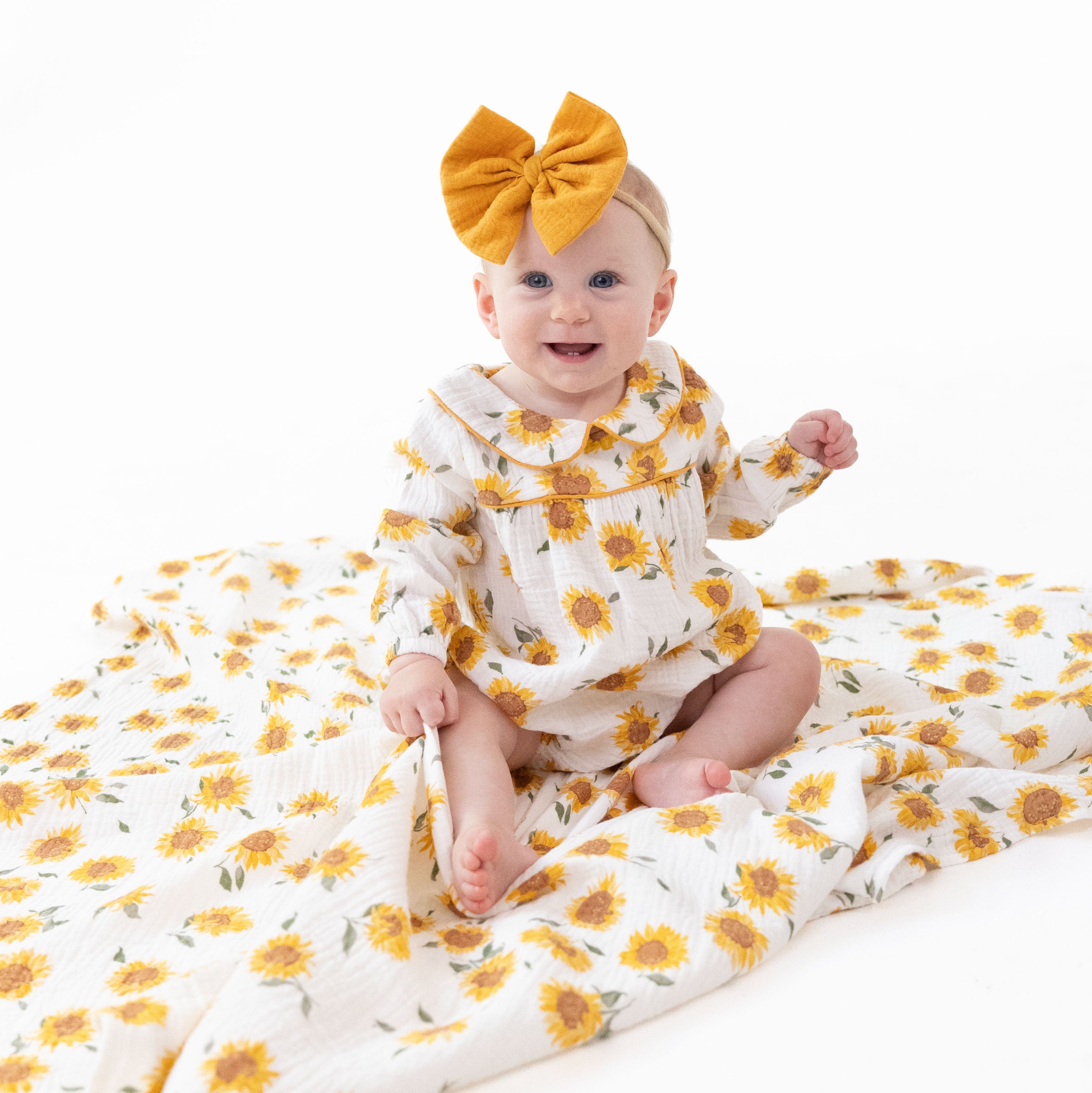 Baby Sunflower - Swaddle Blanket