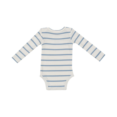 Bodysuit - Modal Rib Stripe - Glacier Lake-Angel Dear