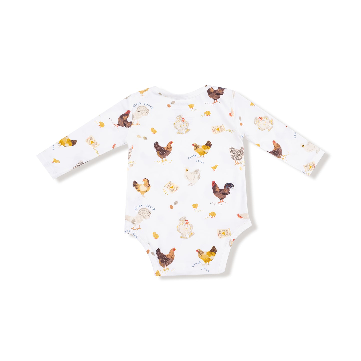 Lap Shoulder Bodysuit in our  Collector Chickens - Unisex print from Angel Dear