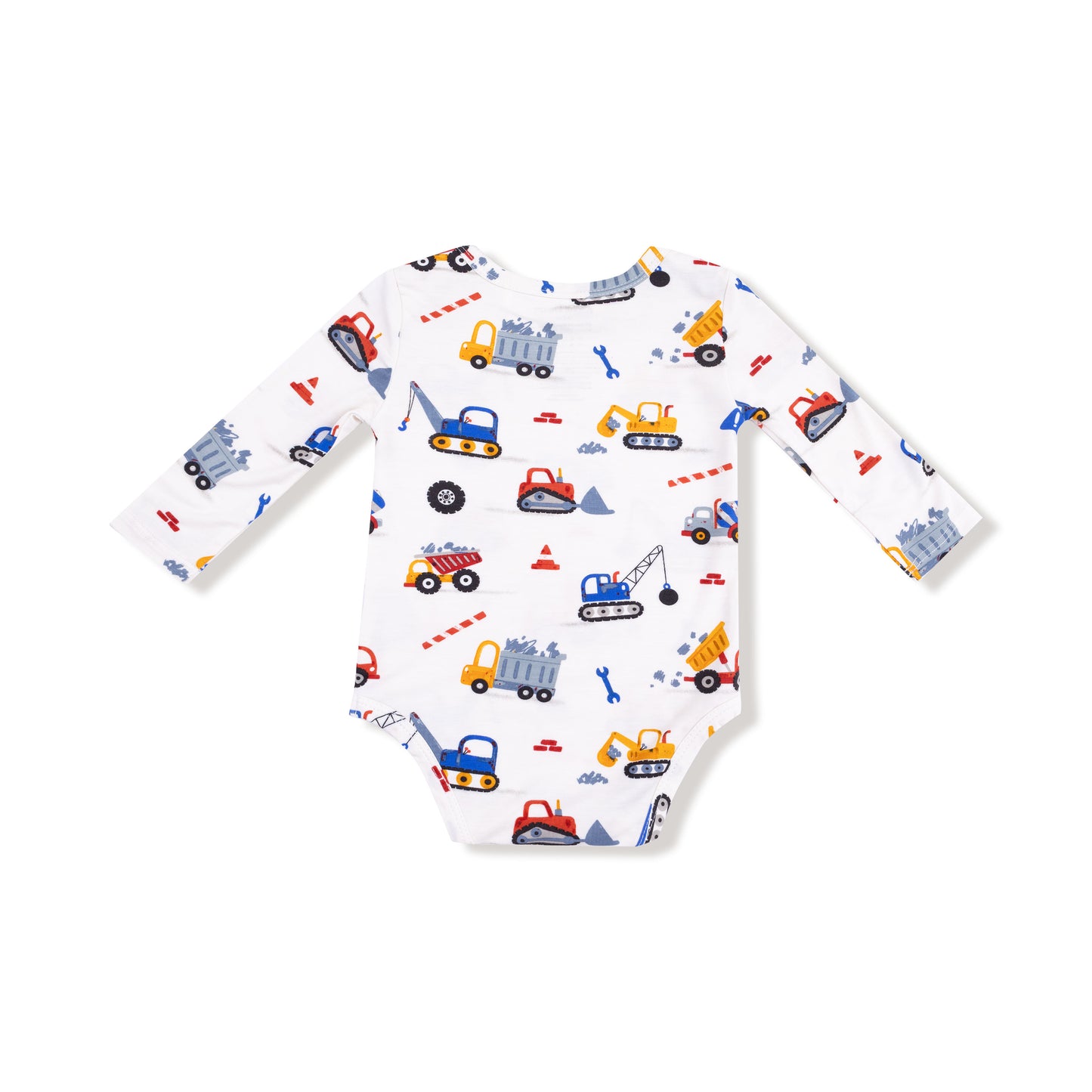 Lap Shoulder Bodysuit in our  Crayon Construction print from Angel Dear