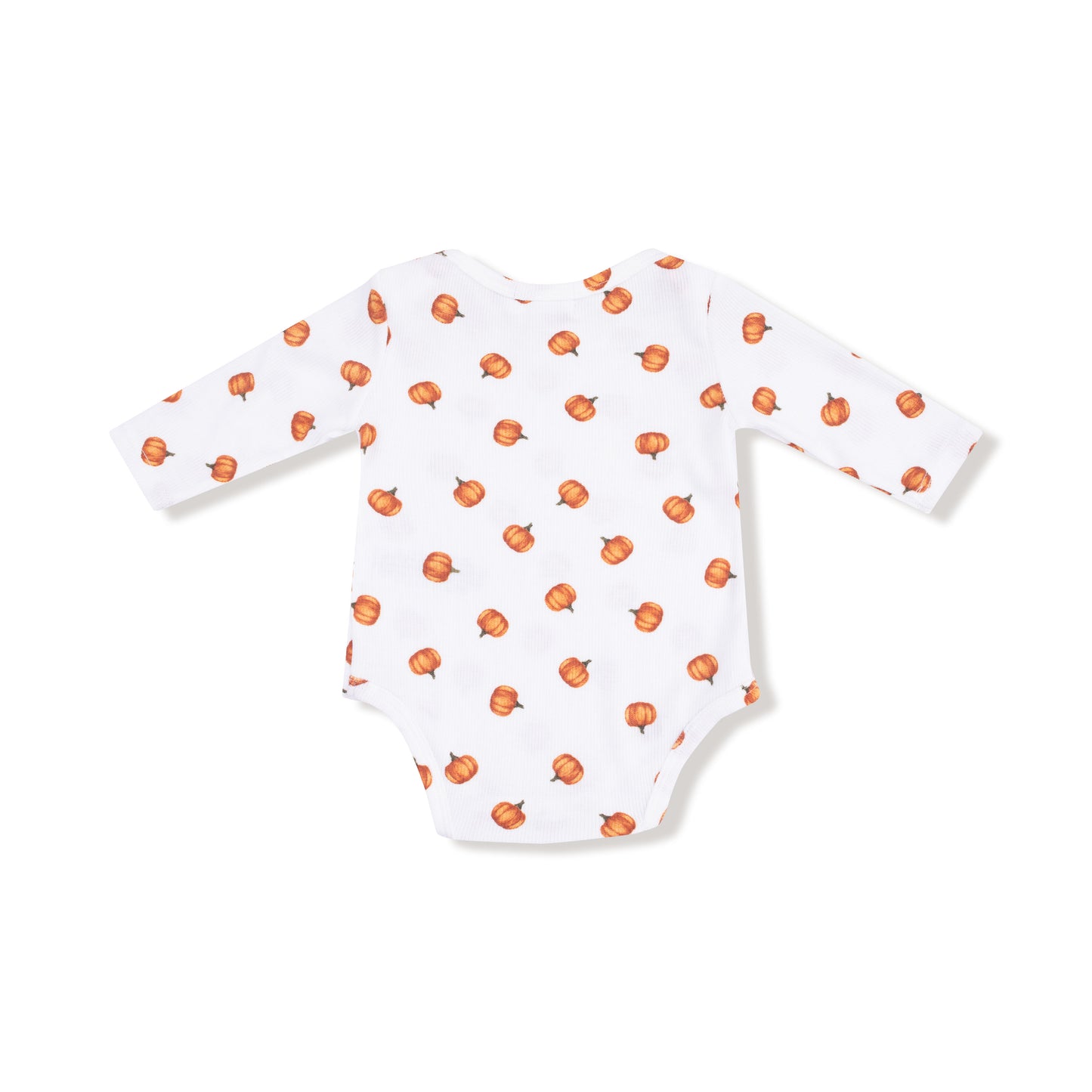 Lap Shoulder Bodysuit in our  Little Pumpkins print from Angel Dear