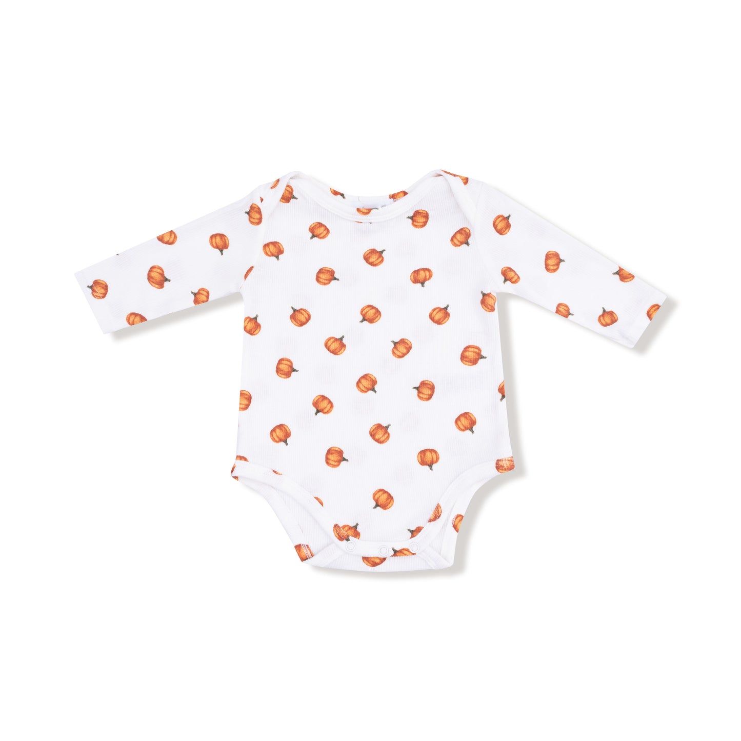 Lap Shoulder Bodysuit in our  Little Pumpkins print from Angel Dear