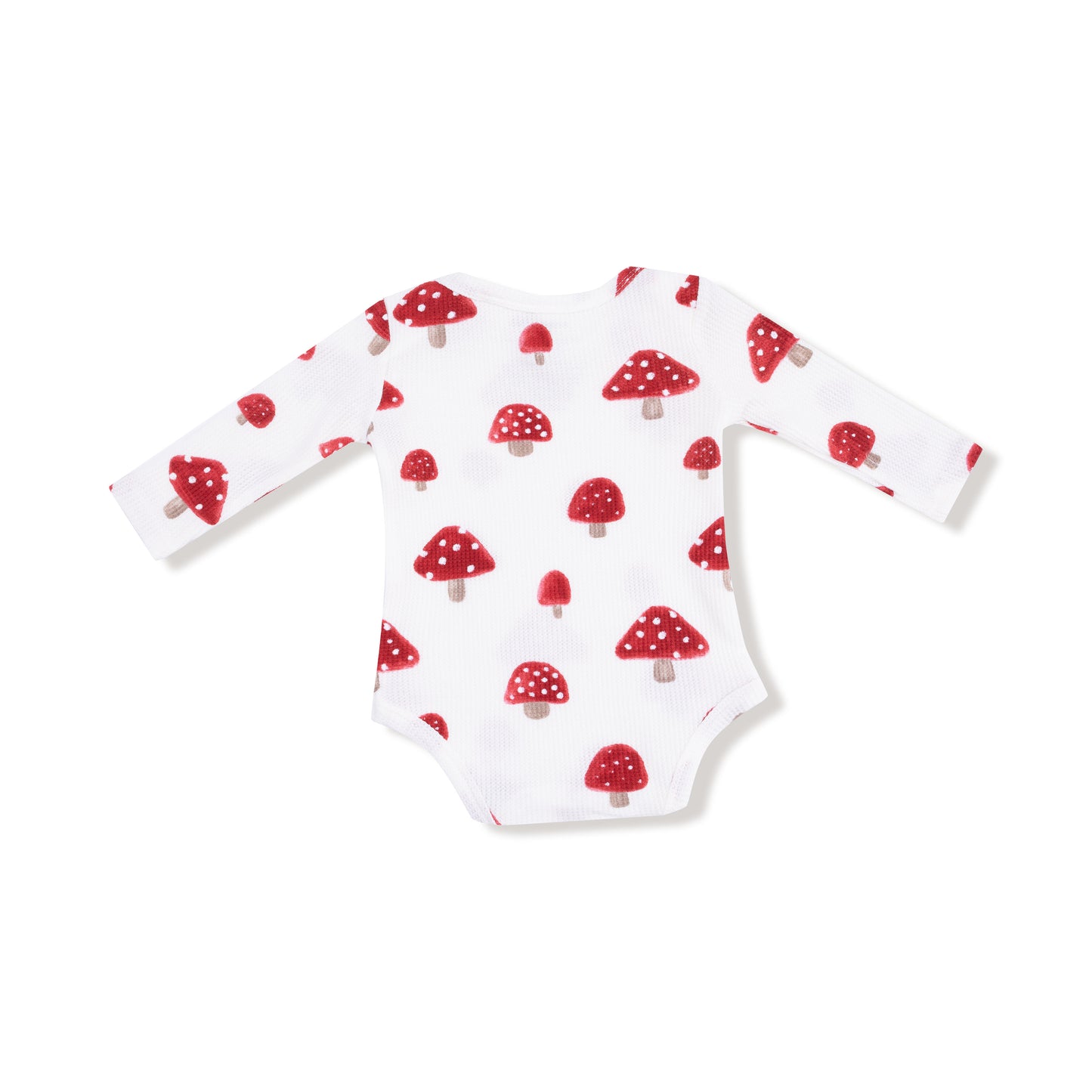 Lap Shoulder Bodysuit in our  Painterly Mushrooms print from Angel Dear