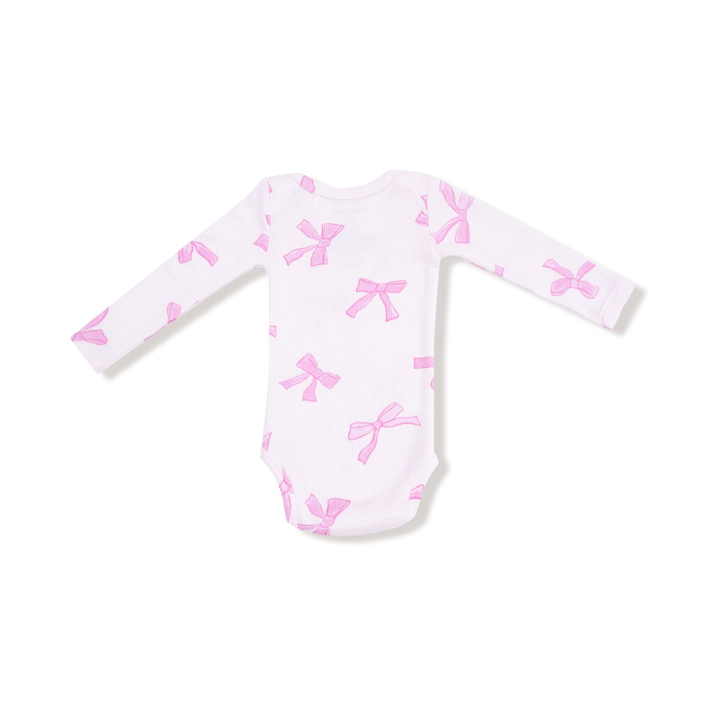 Lap Shoulder Bodysuit in our  Pretty Bows print from Angel Dear