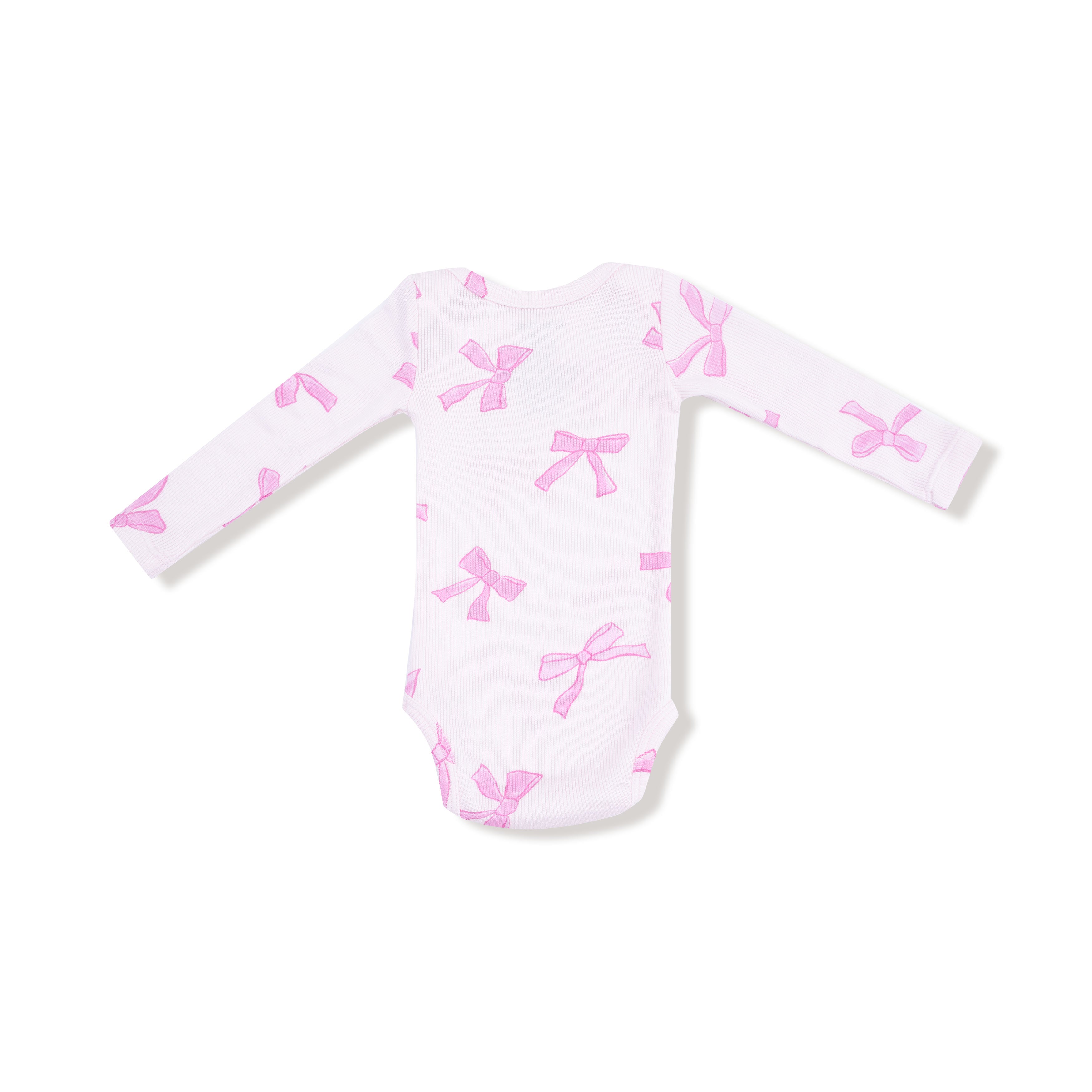 Lap Shoulder Bodysuit in our  Pretty Bows print from Angel Dear