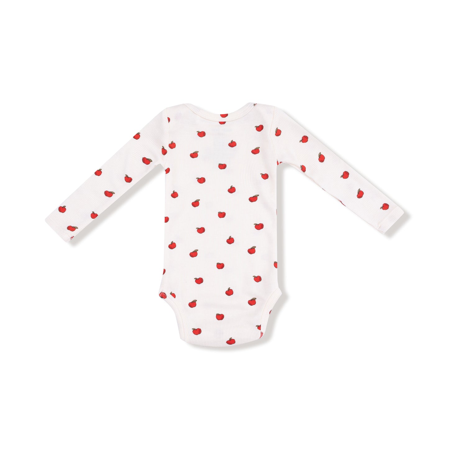 Lap Shoulder Bodysuit in our  Tiny Apples print from Angel Dear