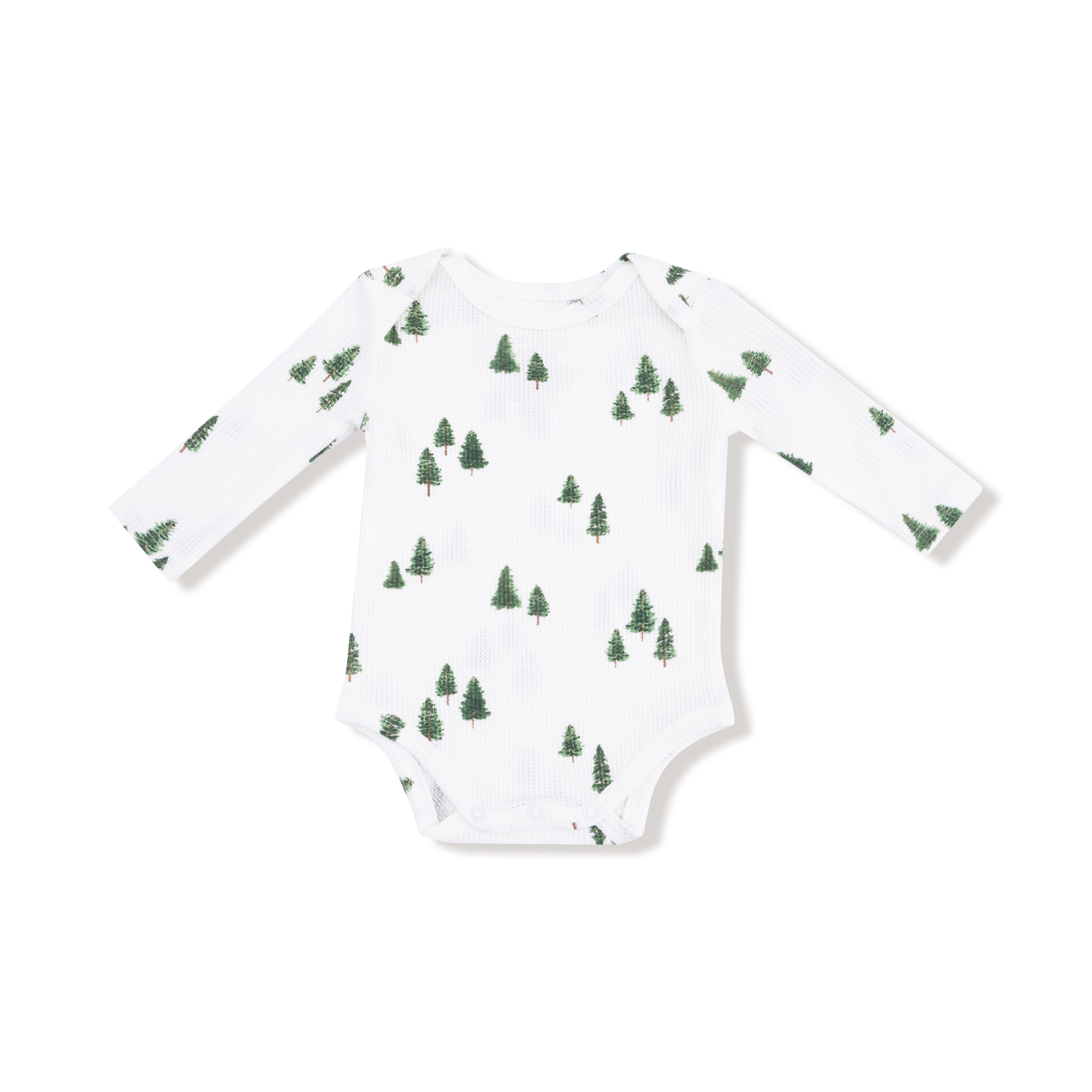 Lap Shoulder Bodysuit in our  Tiny Forest print from Angel Dear