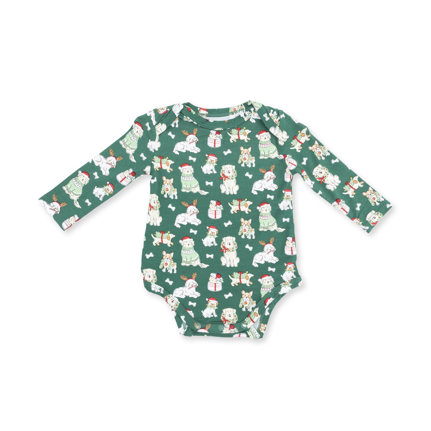 Christmas Dogs Uni - Long Sleeve Bodysuit