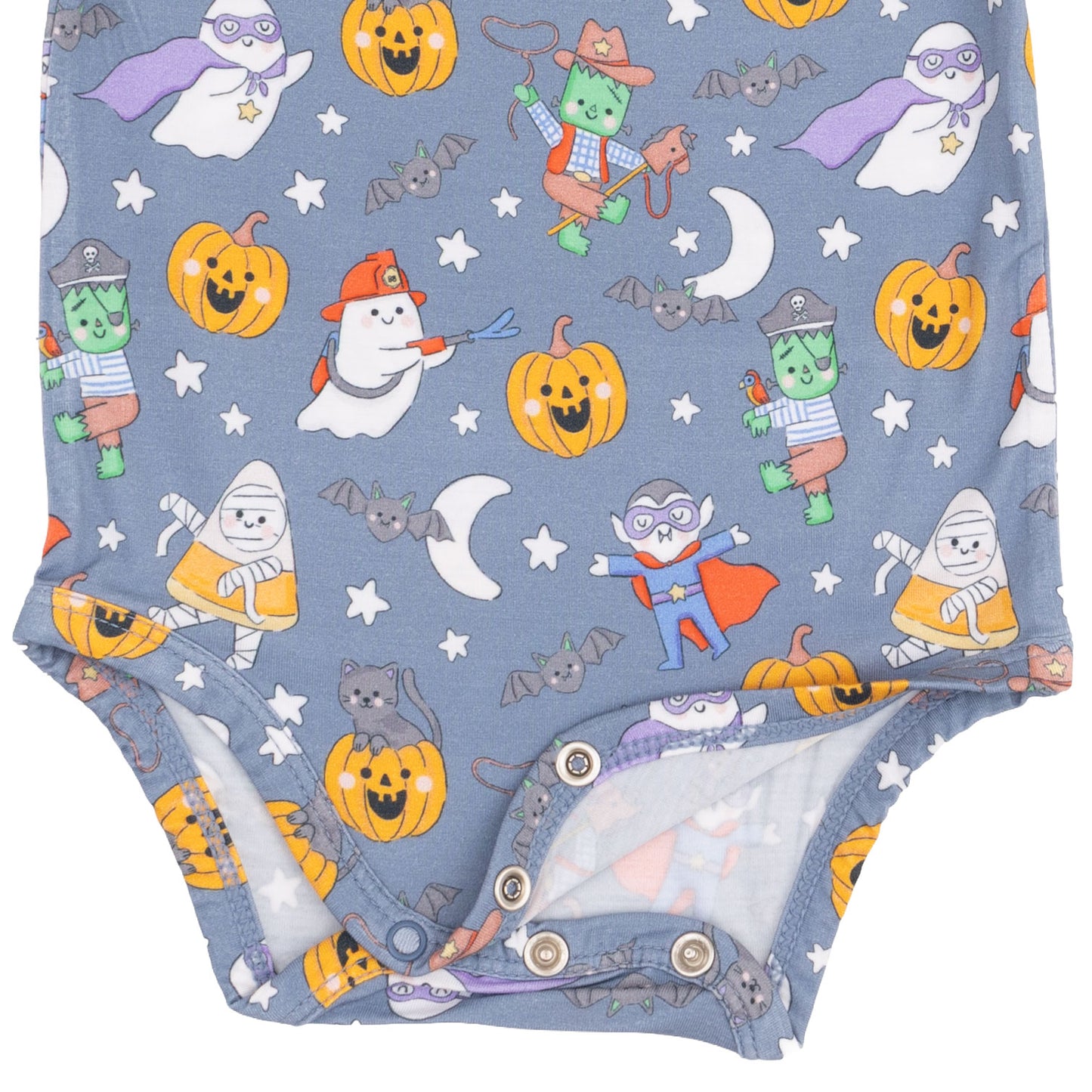 Halloween Monster Dress Up Blue - Long Sleeve Bodysuit