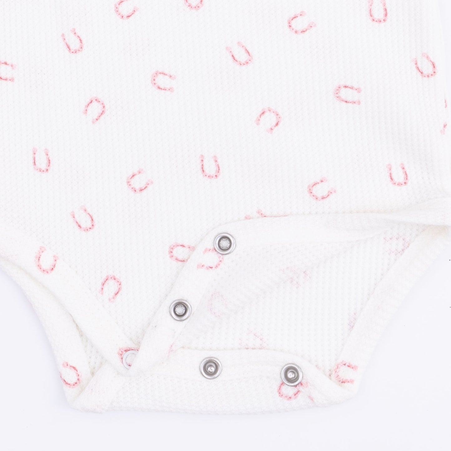 Little Horseshoes Pink - Long Sleeve Bodysuit
