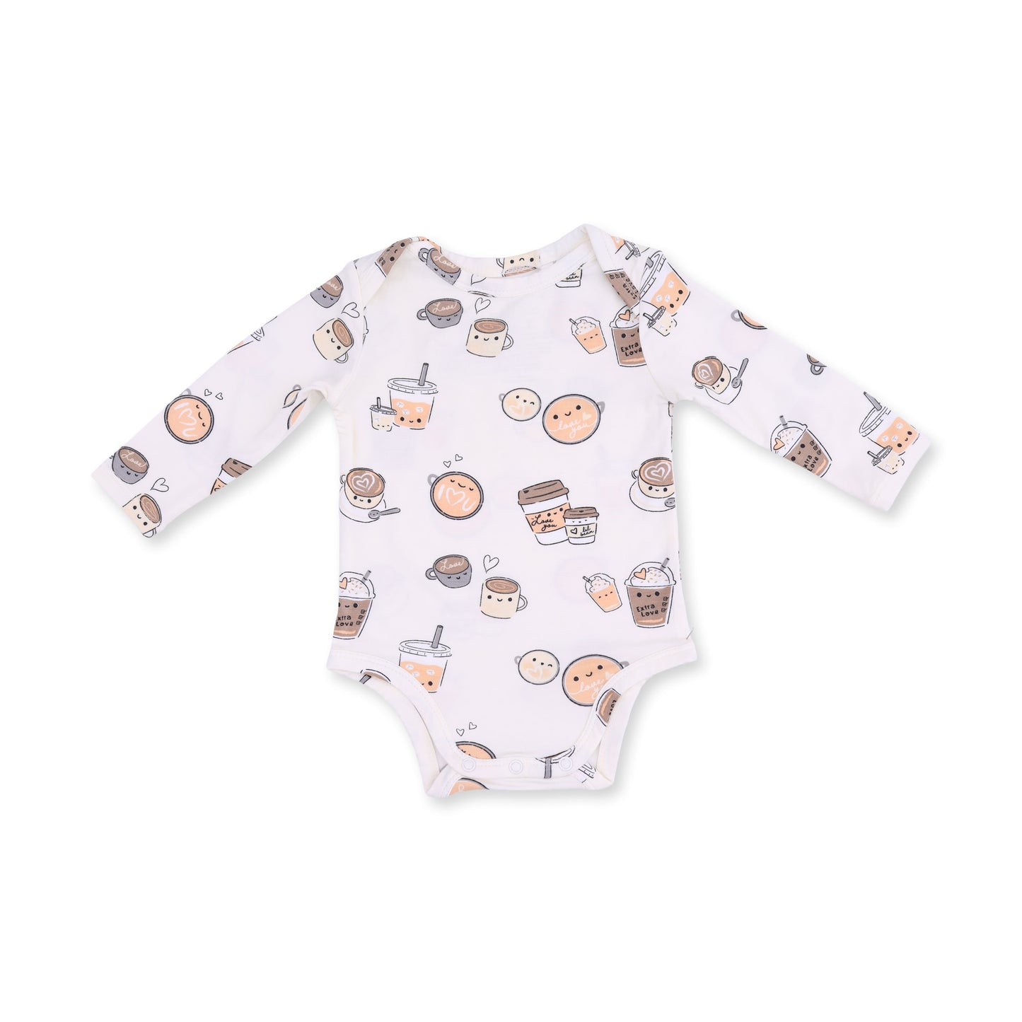 Love you A Latte - Long Sleeve Bodysuit