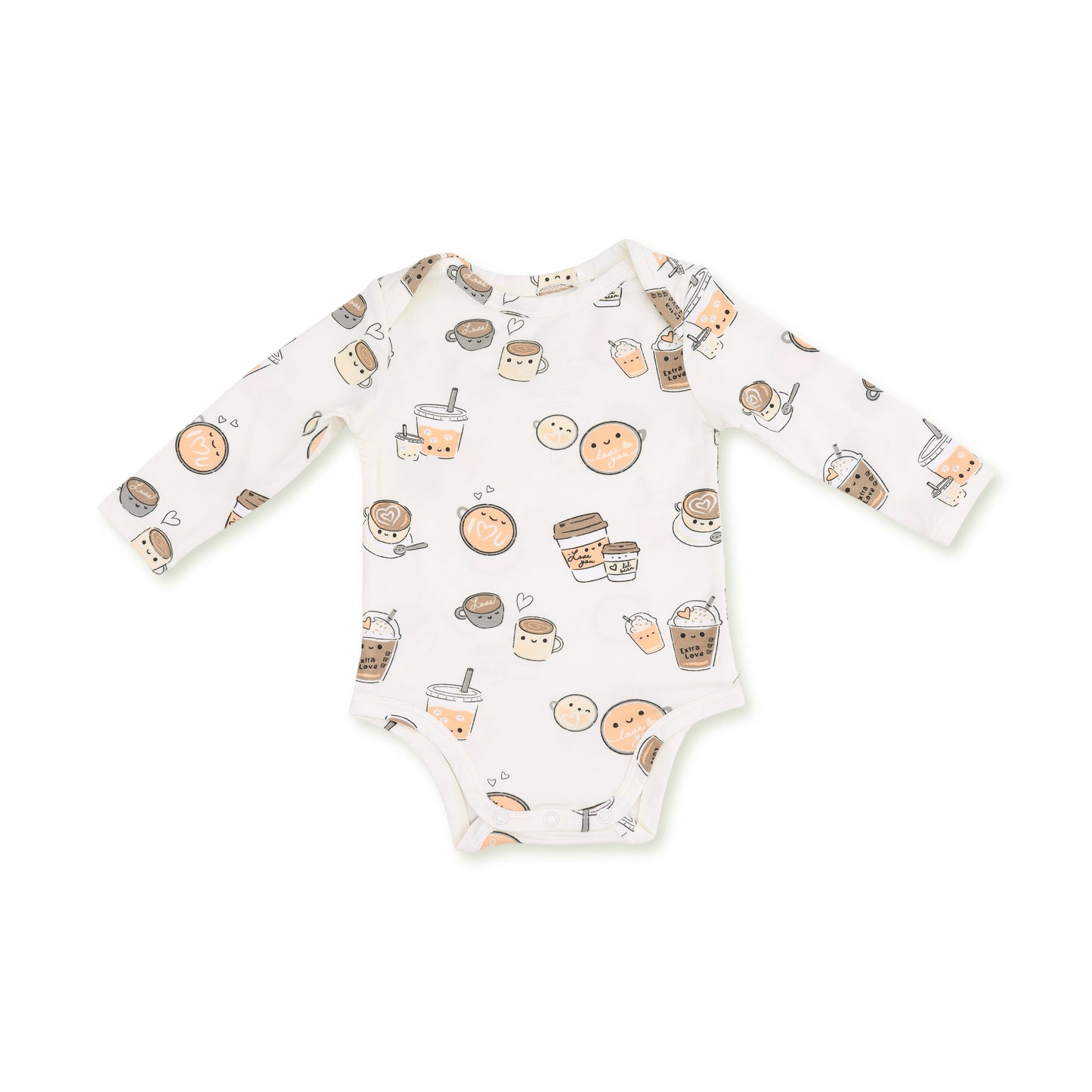 Love You A Latte - Long Sleeve Bodysuit