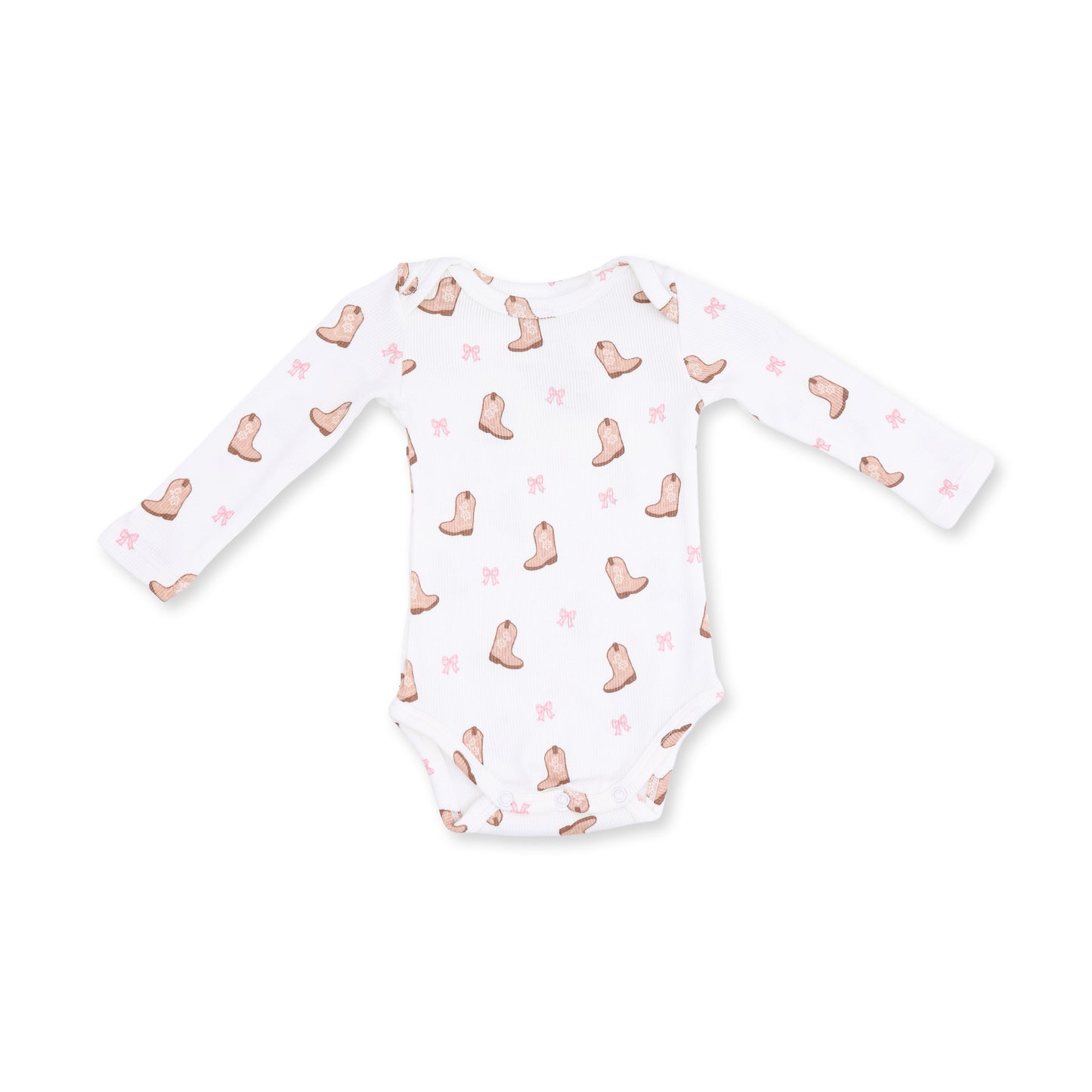 Mini Cowgirl Boots - Long Sleeve Bodysuit