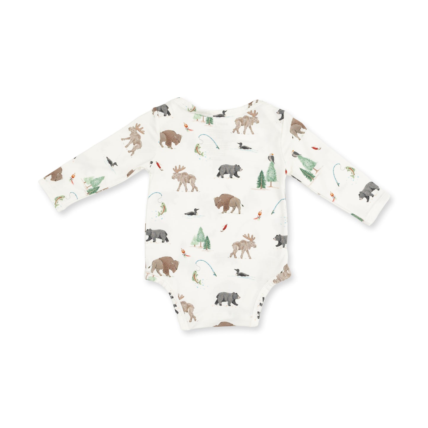 Northern Woodland Animals - Long Sleeve Bodysuit