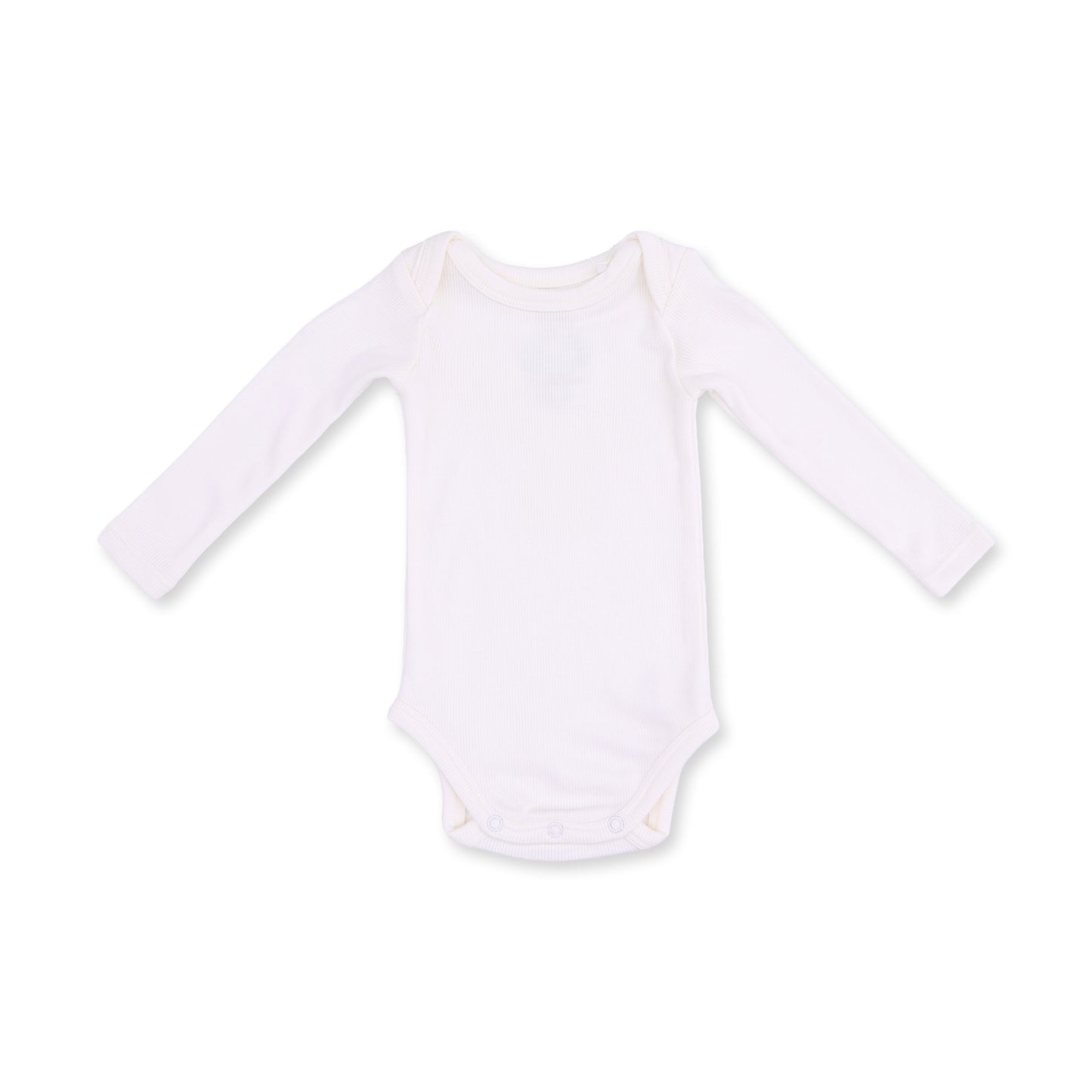 Solid Snow White - Lap Shoulder Bodysuit