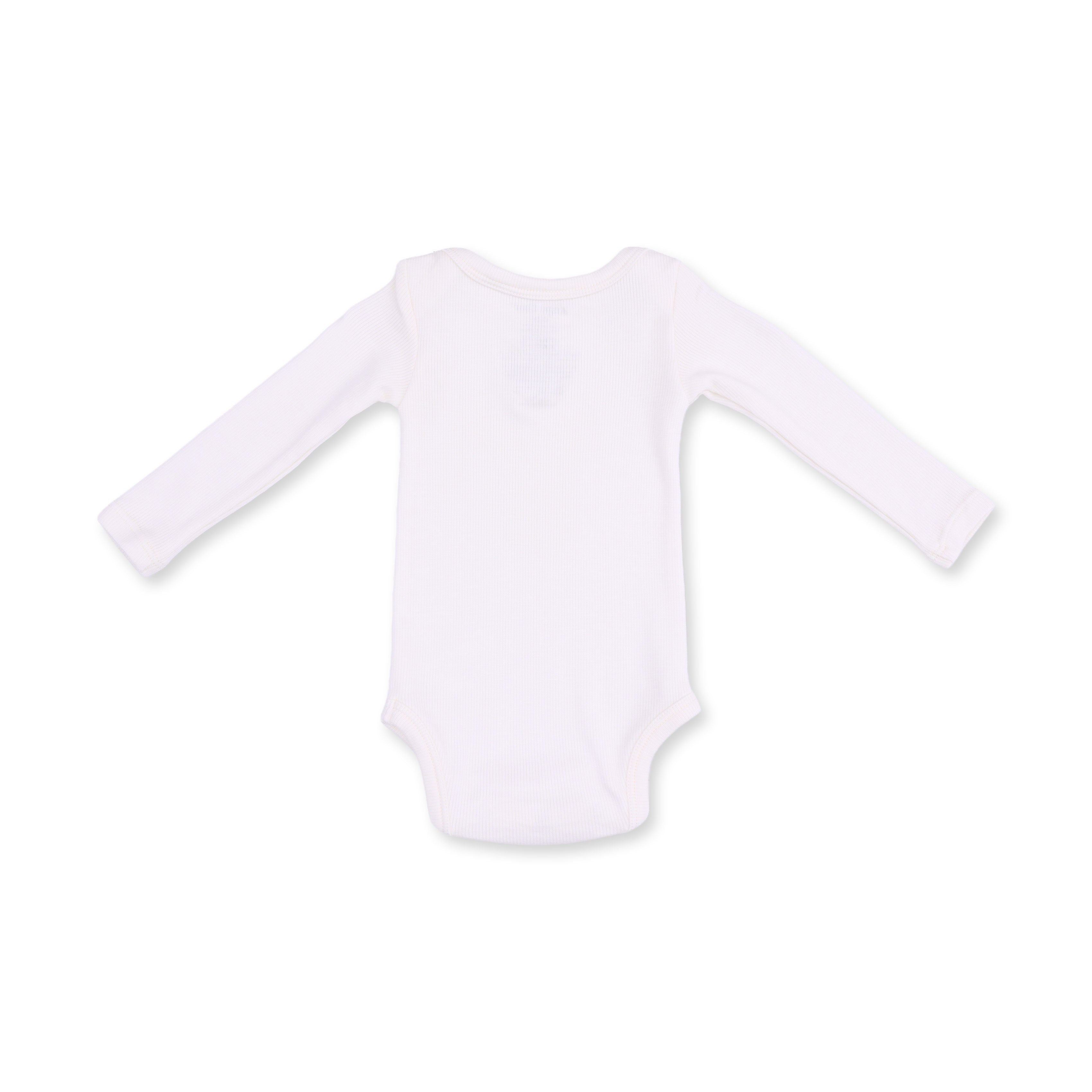 Solid Snow White - Lap Shoulder Bodysuit