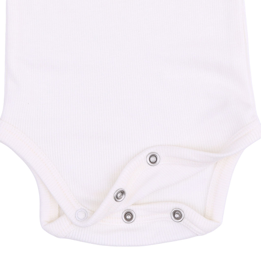 Solid Snow White - Lap Shoulder Bodysuit