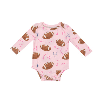 Bodysuit - Footballs Pink-Angel Dear