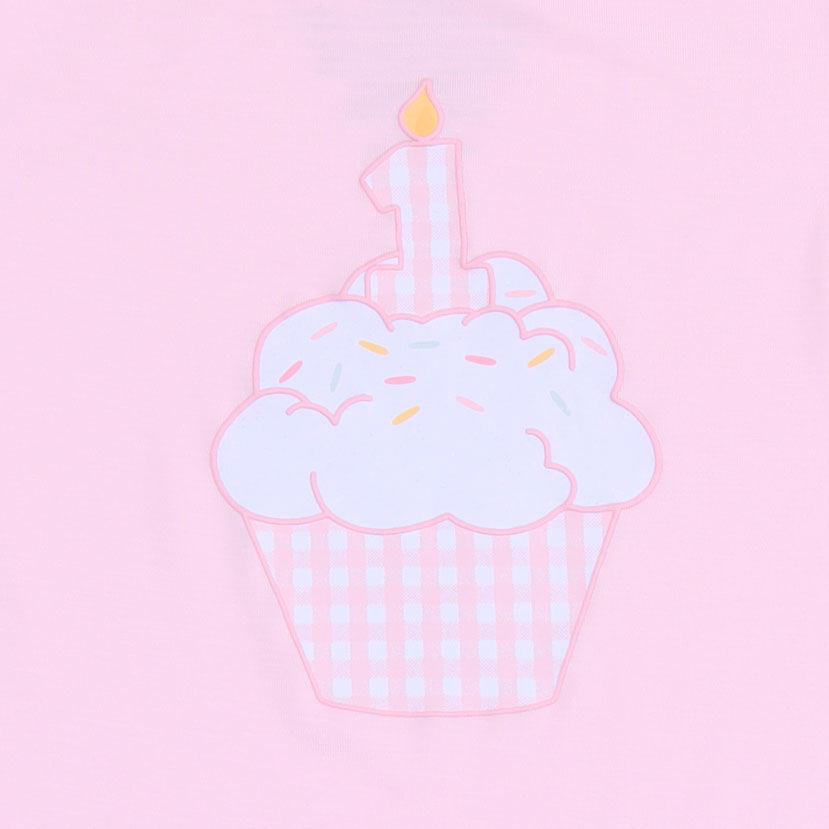 First Birthday Pink - Long Sleeve Bodysuit