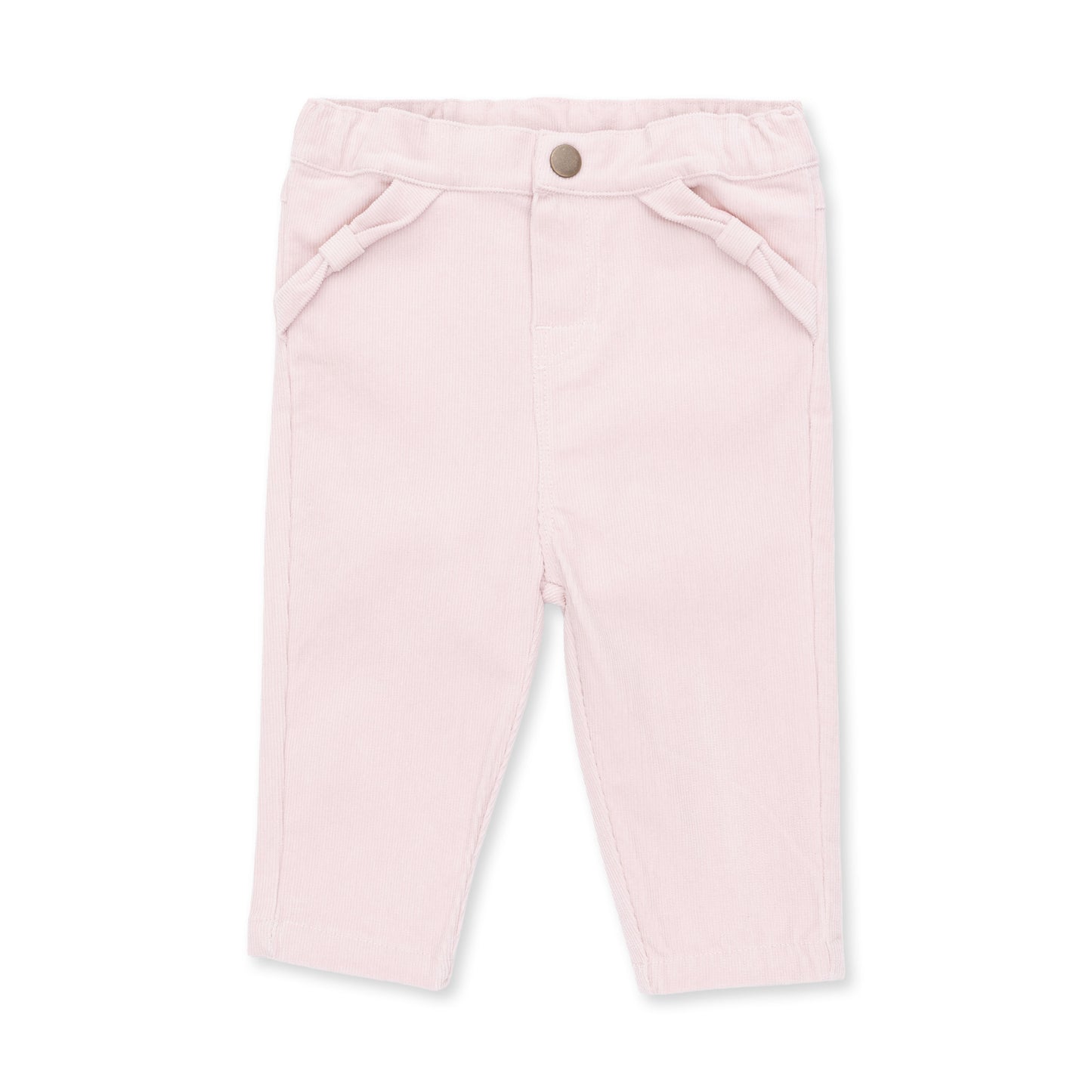 Veiled Pink Corduroy - Adjustable Pants and Bow Pocket
