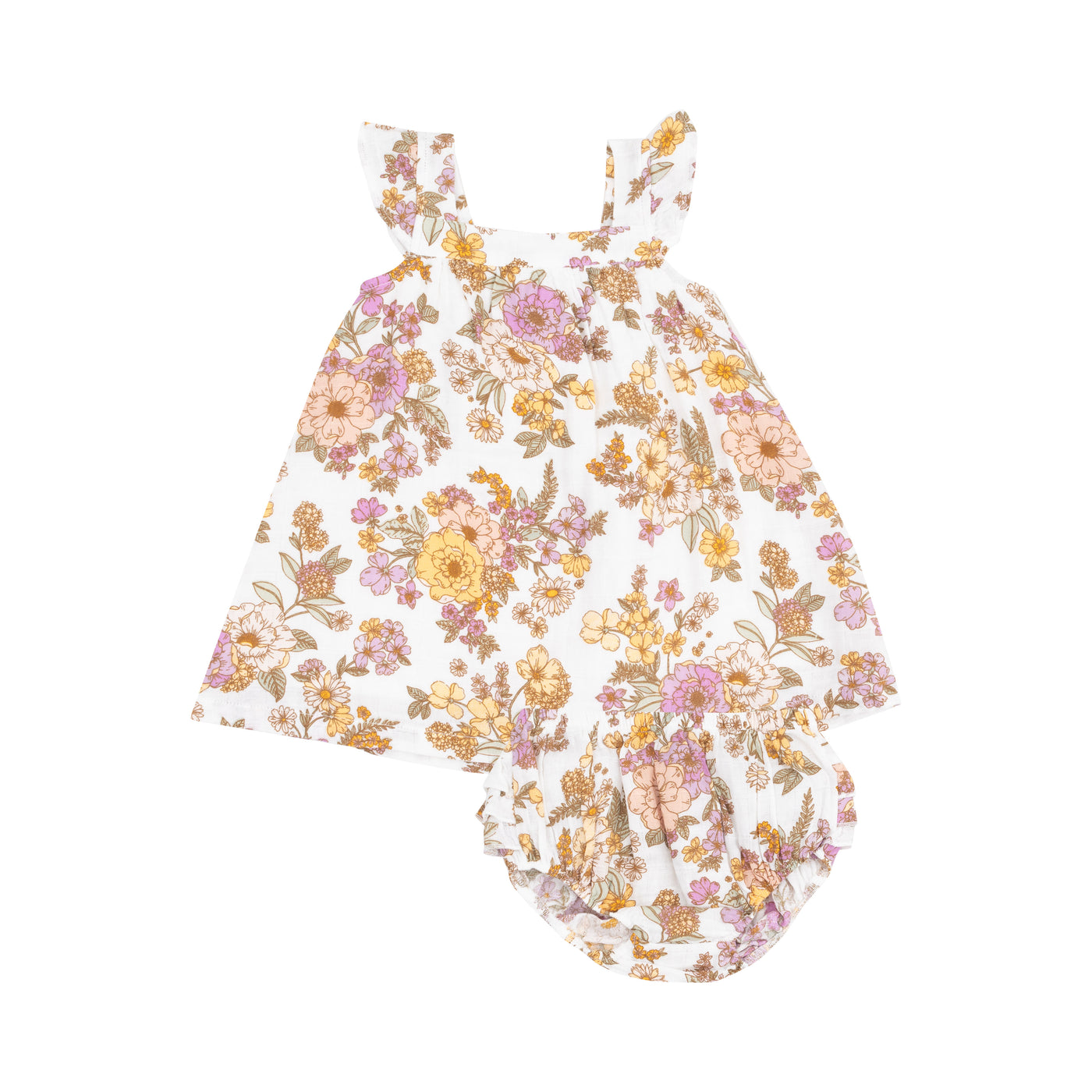 Sundress & Diaper Cover - Anna May Floral