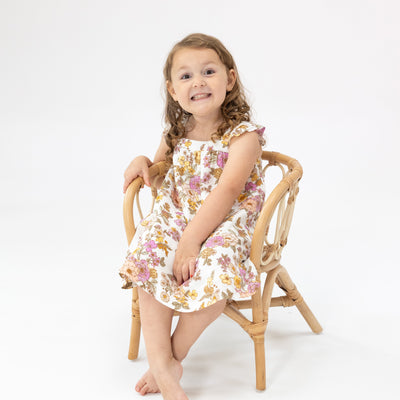 Sundress & Diaper Cover - Anna May Floral