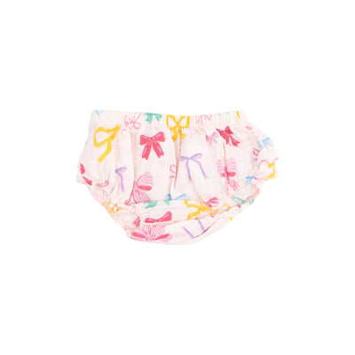 Sundress & Diaper Cover - Colorful Bows