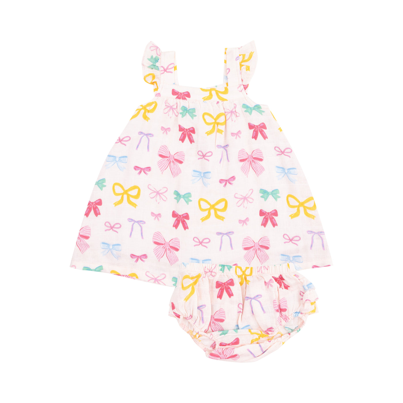 Sundress & Diaper Cover - Colorful Bows