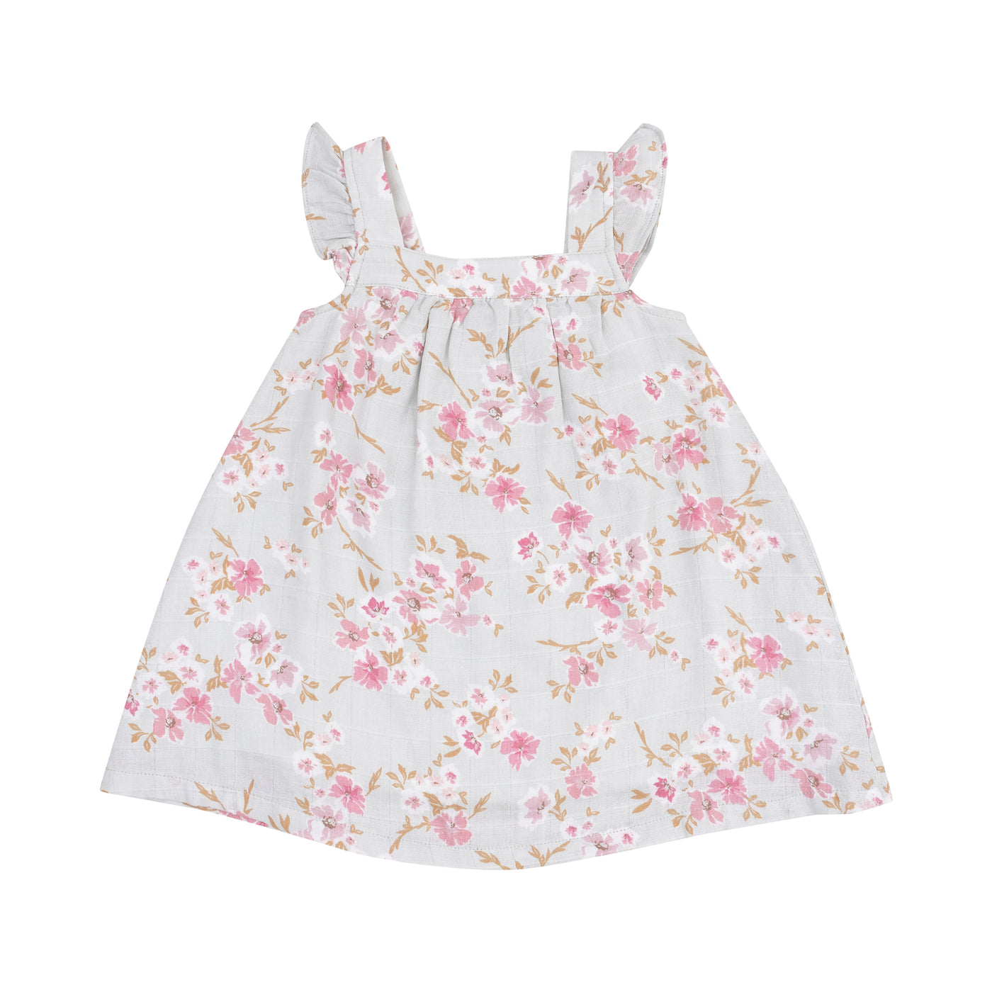 Sundress & Diaper Cover - Pink Phlox Floral