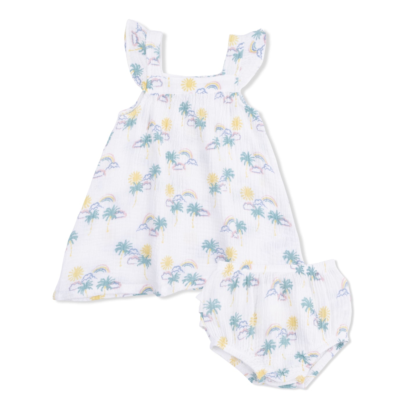Palm Trees and Rainbows - Sundress and Bloomer