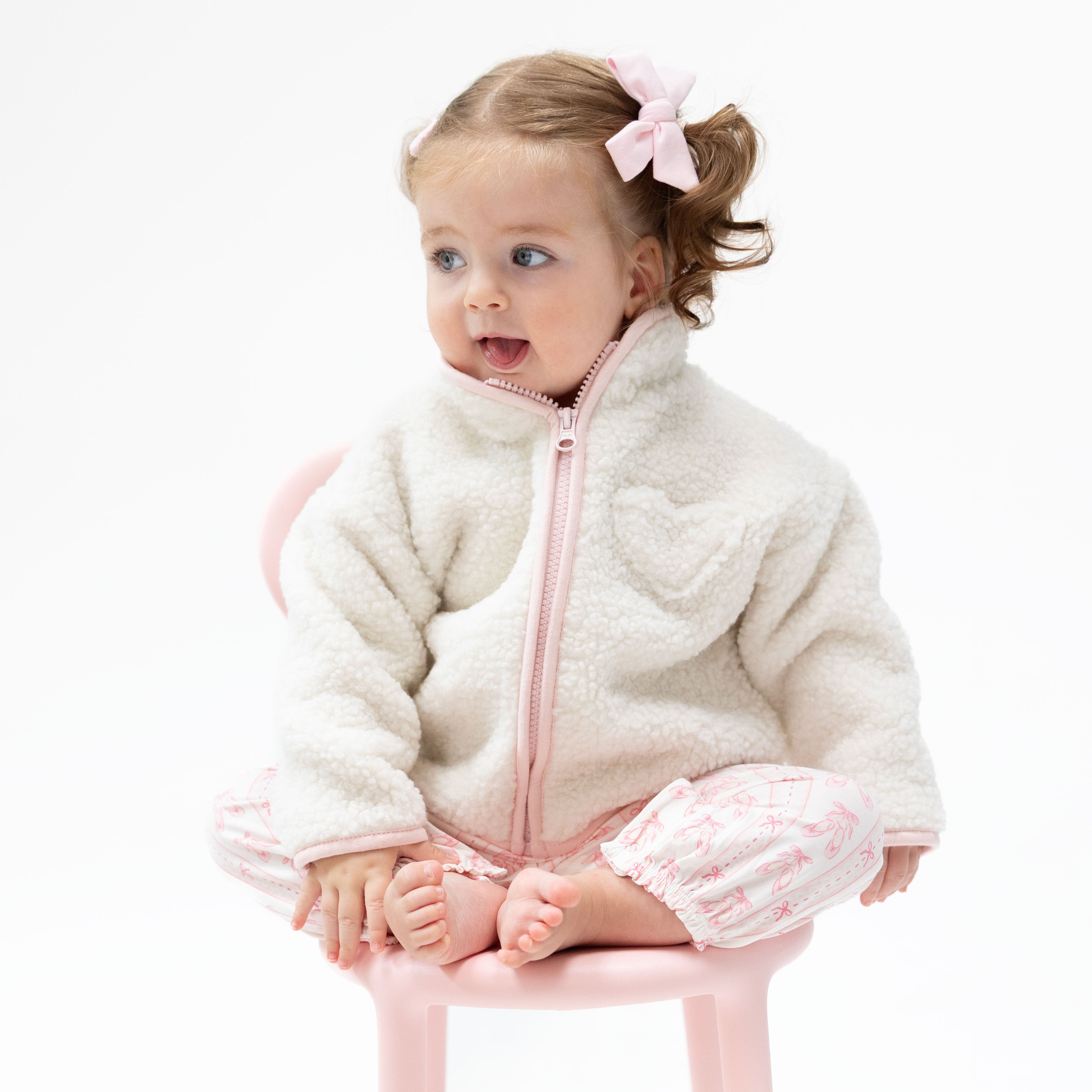 Sherpa - Zip Jacket With Lining Pink