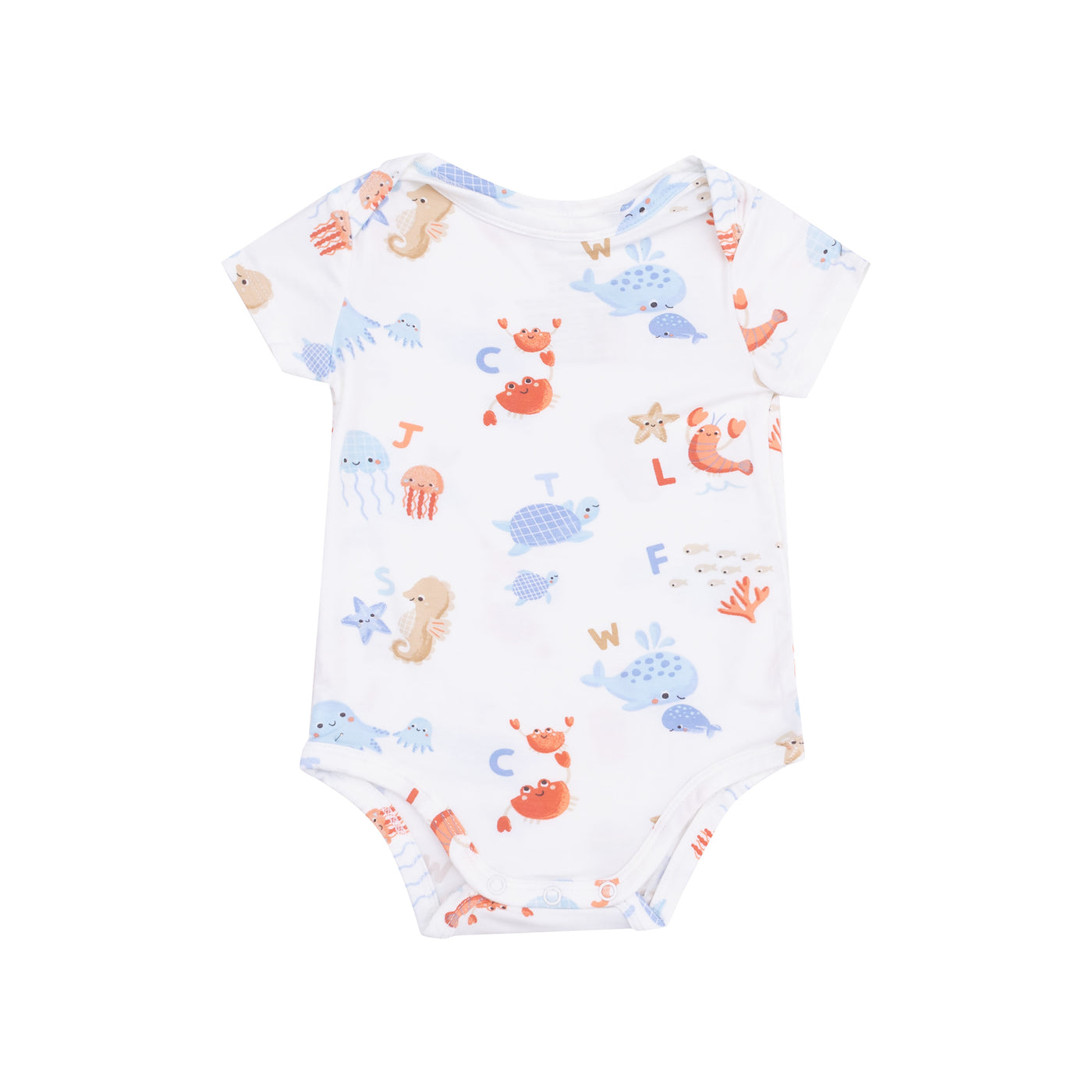 Short Sleeve Bodysuit - Coastal ABCs