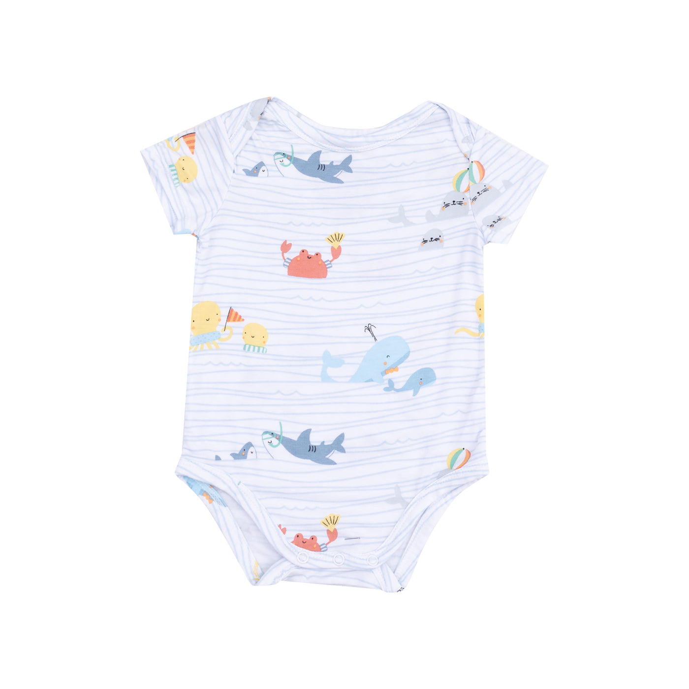 Short Sleeve Bodysuit - Sea Stripes