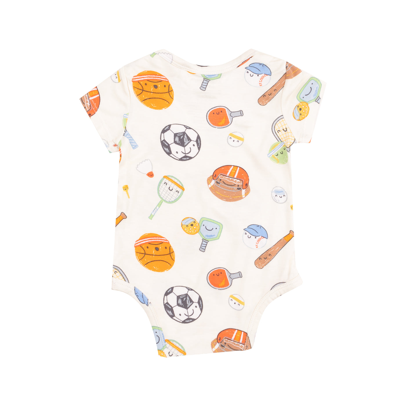 Short Sleeve  Bodysuit - Sports Ball Friends