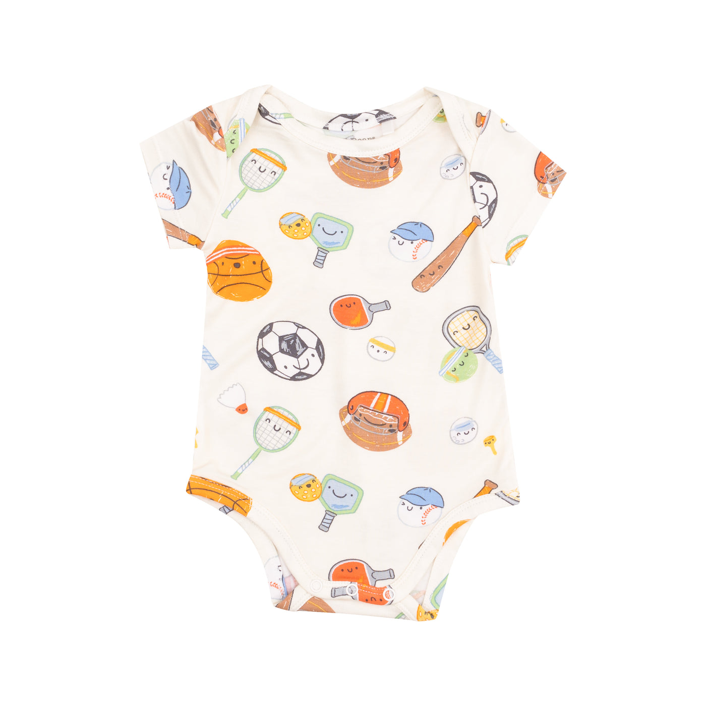 Short Sleeve  Bodysuit - Sports Ball Friends