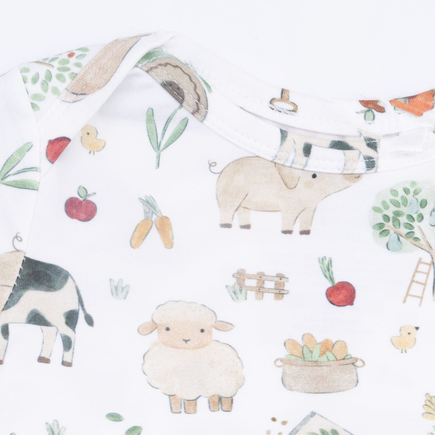 Cute Farm Animals Uni - Short Sleeve Bodysuit