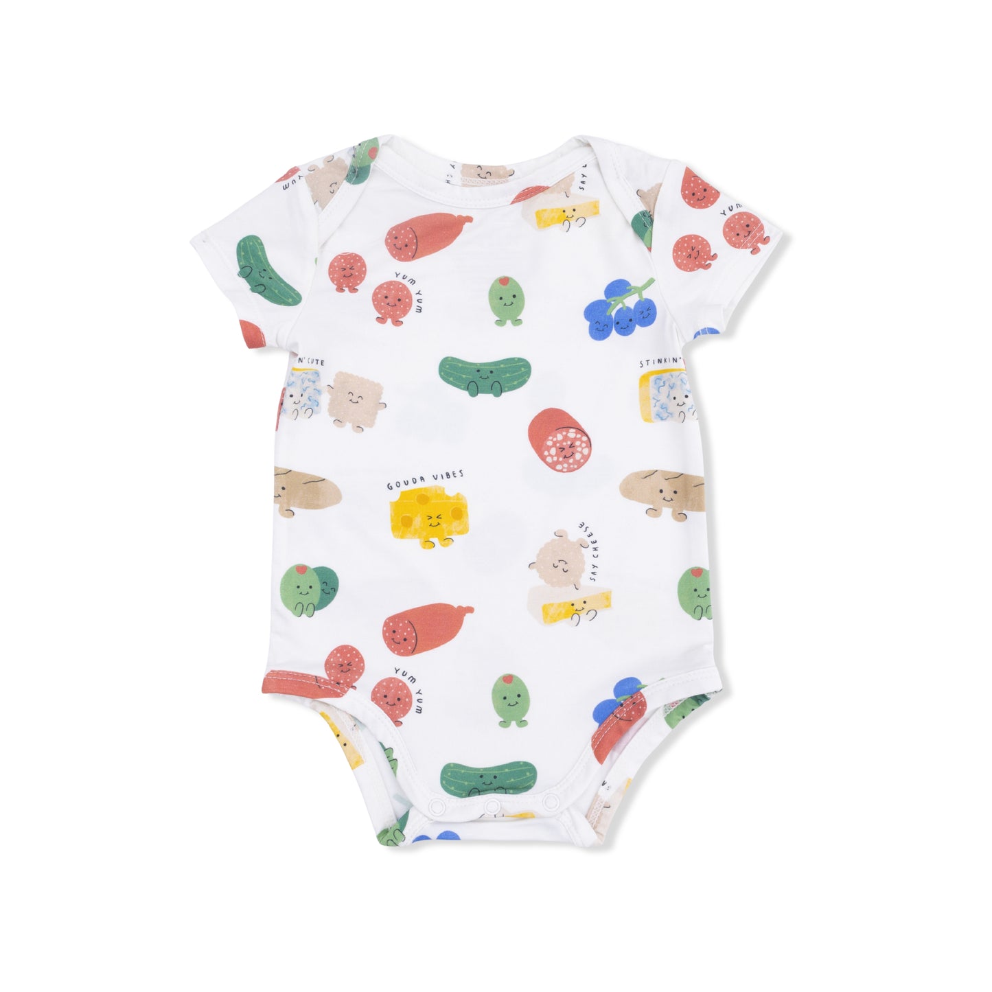 Charcuterie Cuties - Short Sleeve Bodysuit-Angel Dear