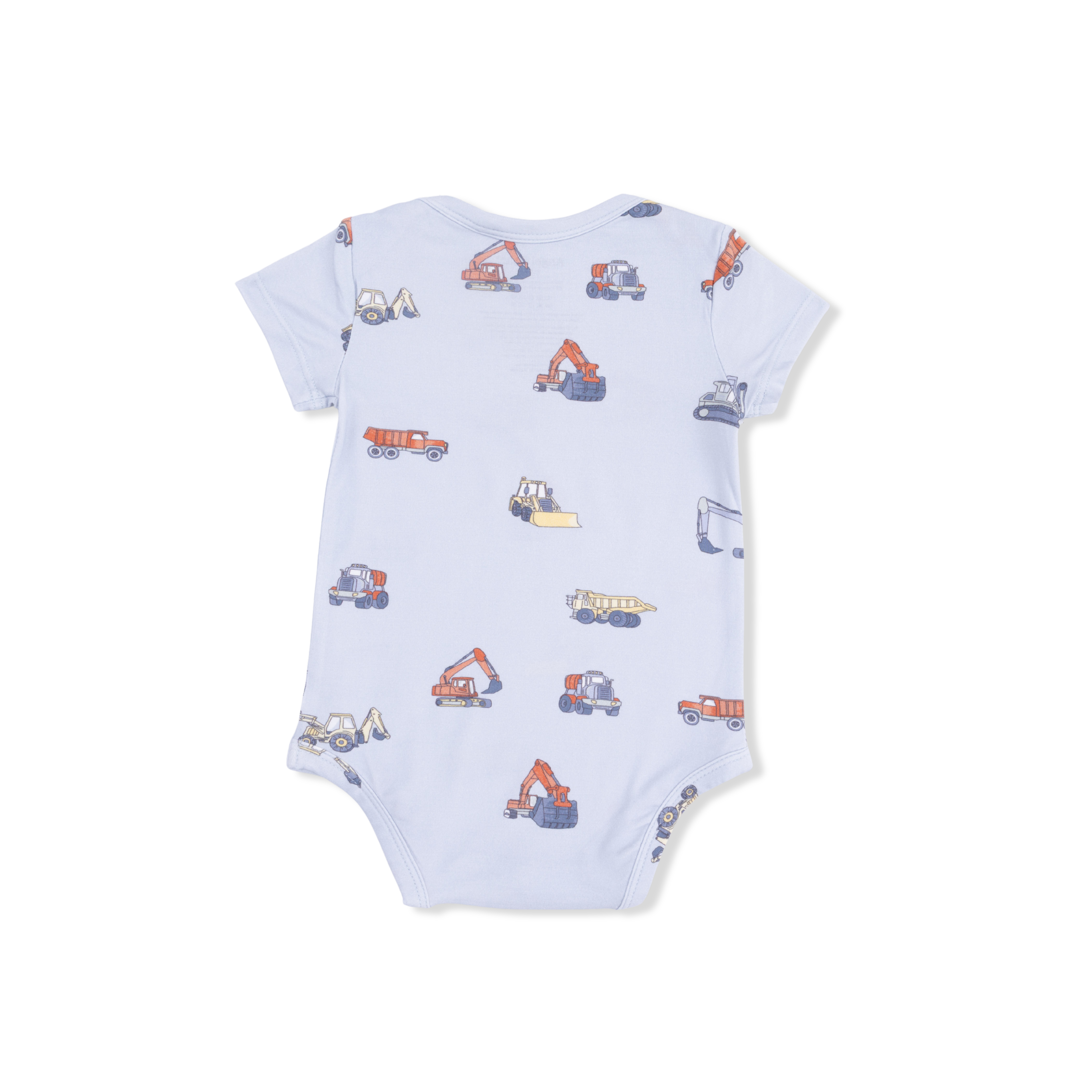 Construction Vehicles - Short Sleeve Bodysuit-Angel Dear