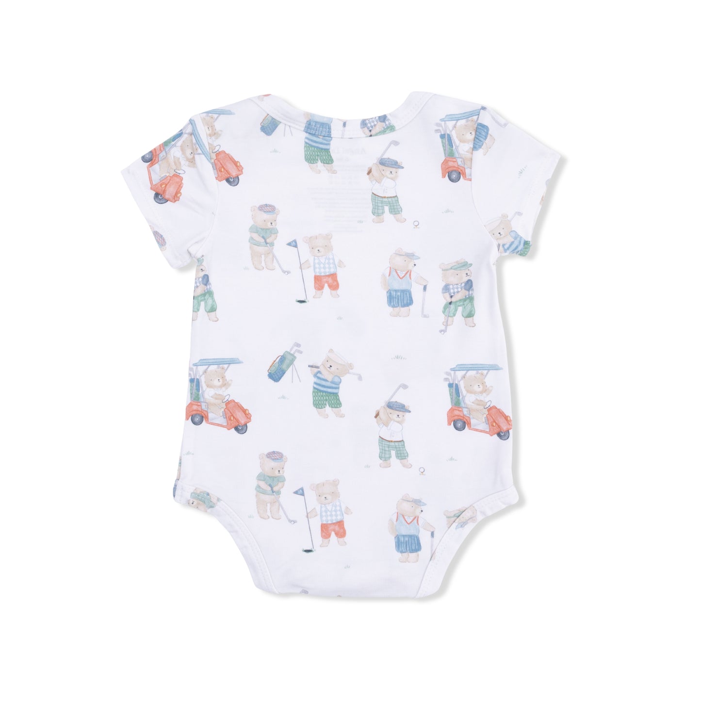 Golfing Teddy Bears - Short Sleeve Bodysuit-Angel Dear