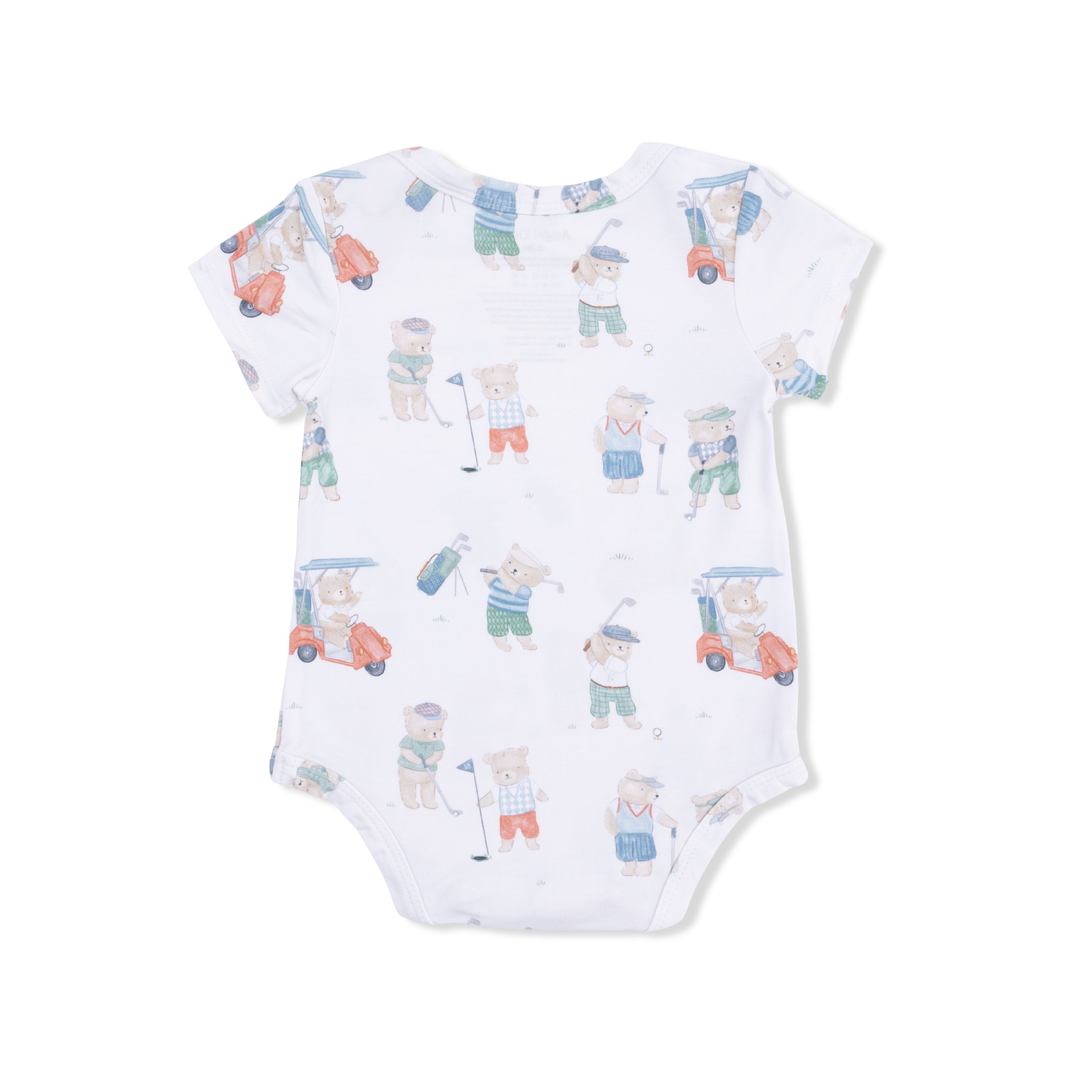 Golfing Teddy Bears - Short Sleeve Bodysuit-Angel Dear