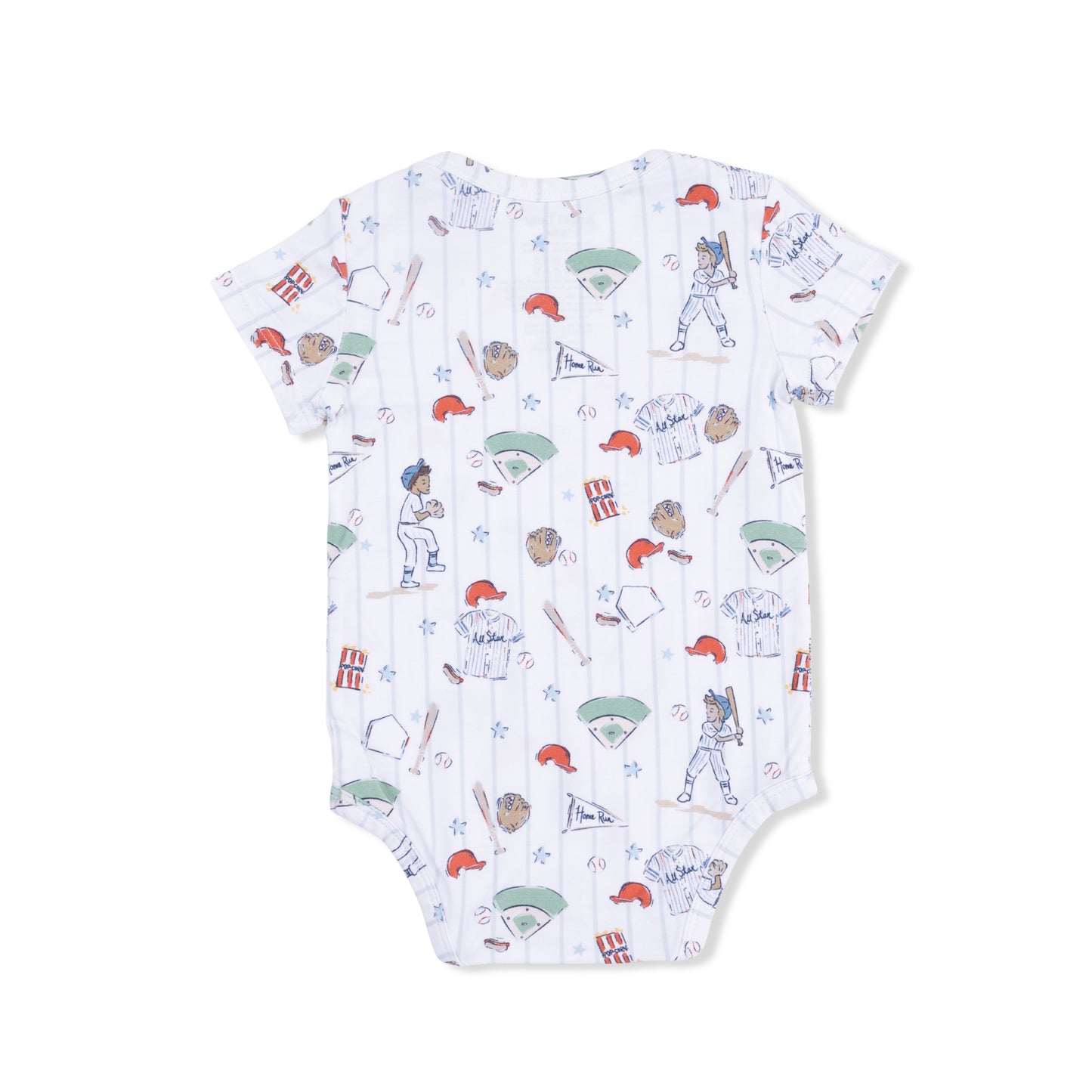 Home Run Baseball - Short Sleeve Bodysuit-Angel Dear