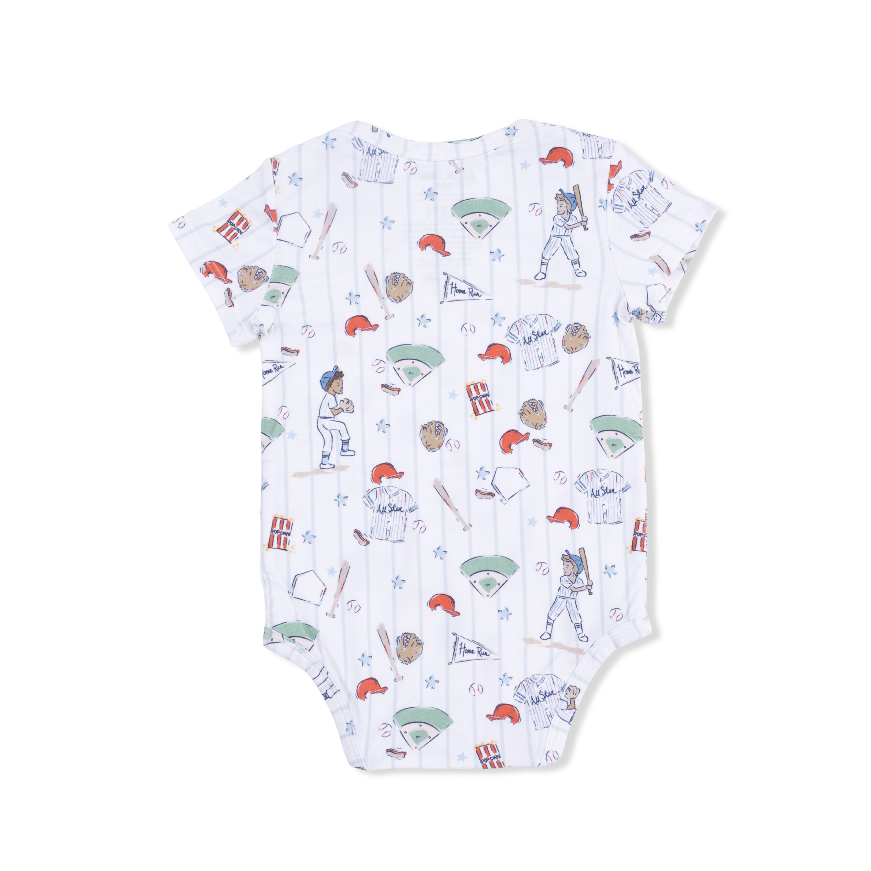 Home Run Baseball - Short Sleeve Bodysuit-Angel Dear