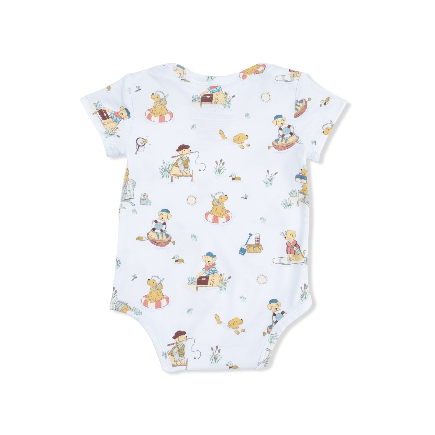 Lake Buddy Dogs - Short Sleeve Bodysuit-Angel Dear