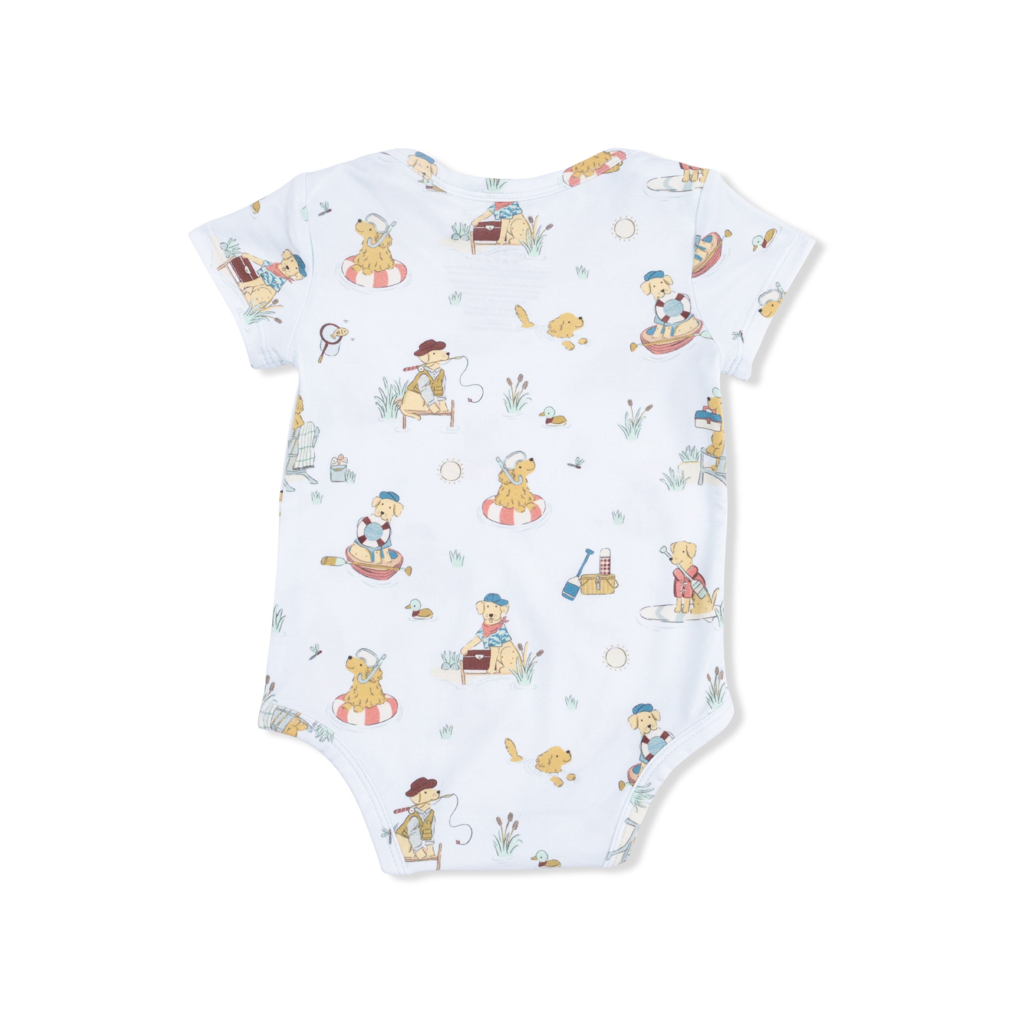 Lake Buddy Dogs - Short Sleeve Bodysuit-Angel Dear
