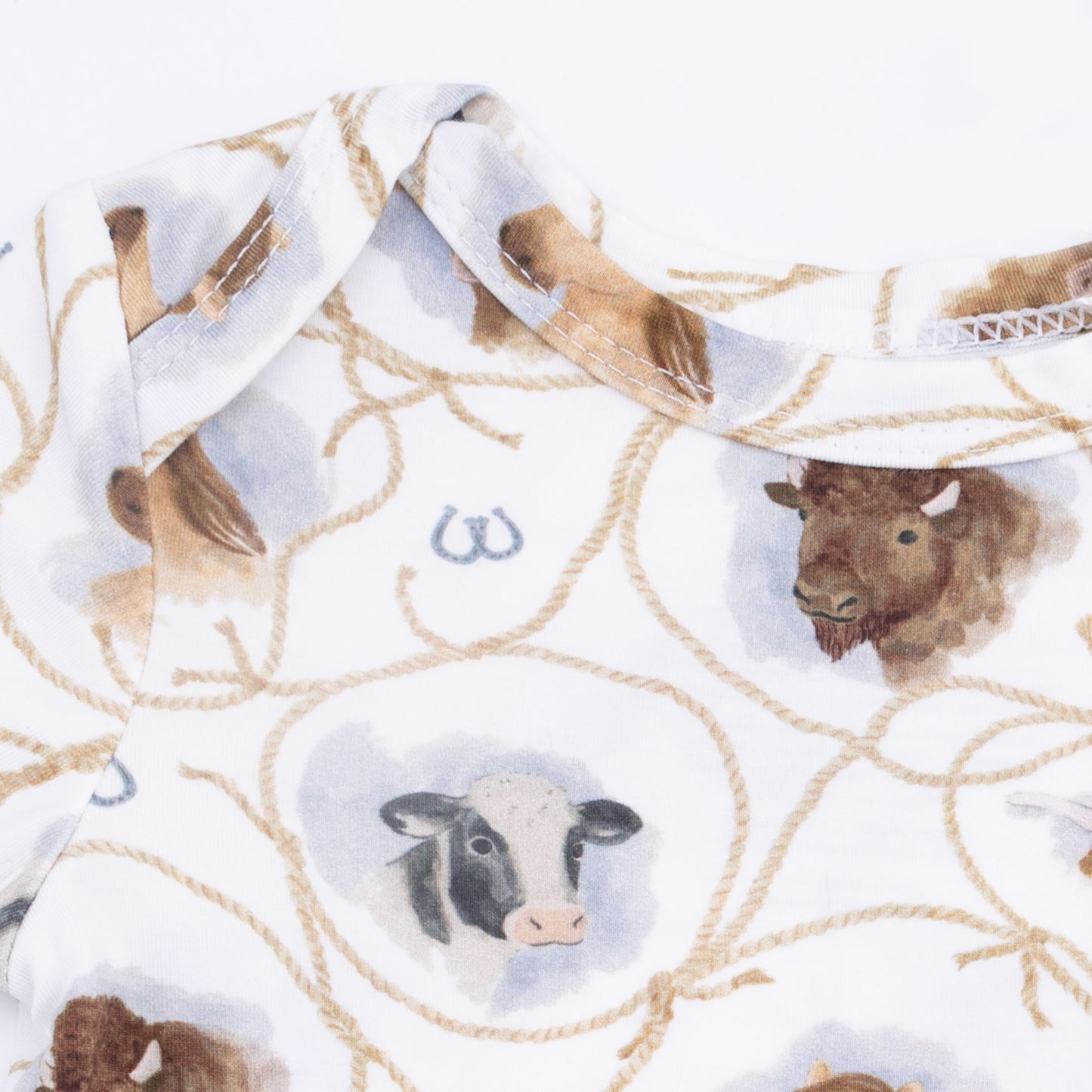 Farm Animals Rope Cameos Uni - Short Sleeve Bodysuit